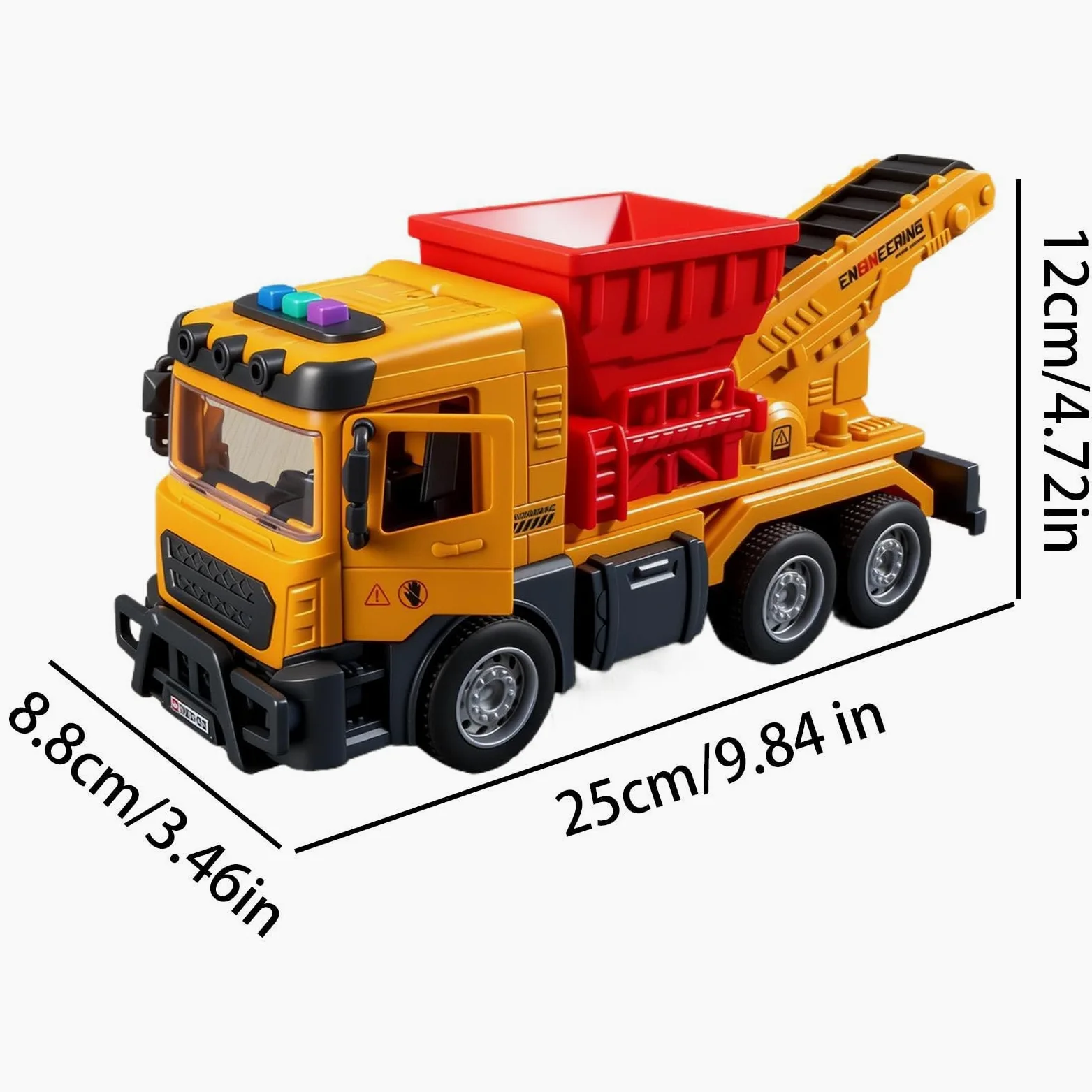 Giochi da cantiere Veicolo trasportatore ribaltabile con suoni e | Camion Giocattolo per Trasporto Sabbia Per Bambini Ragazzi Adulti Fattoria Sabbia Terra Pista Corsa Festa Di Compleanno