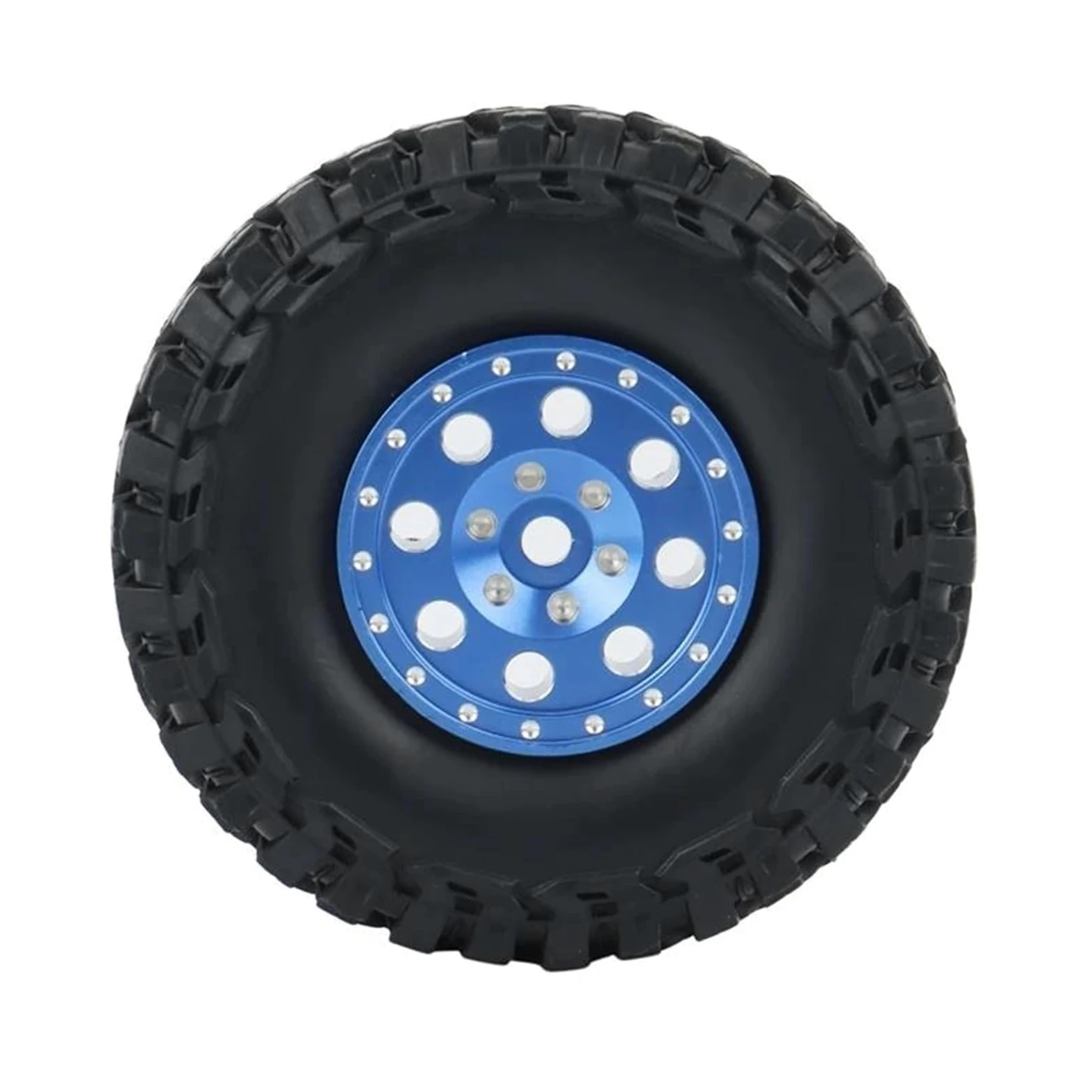 Compatibile Con Axial SCX24 90081 4 Pezzi 1.0 Cerchioni In Metallo Beadlock Set Di Pneumatici Adattatore Esagonale Per Parti Aggiornamento Per Auto Cingolate 1/24 RC Ruote Auto Rc