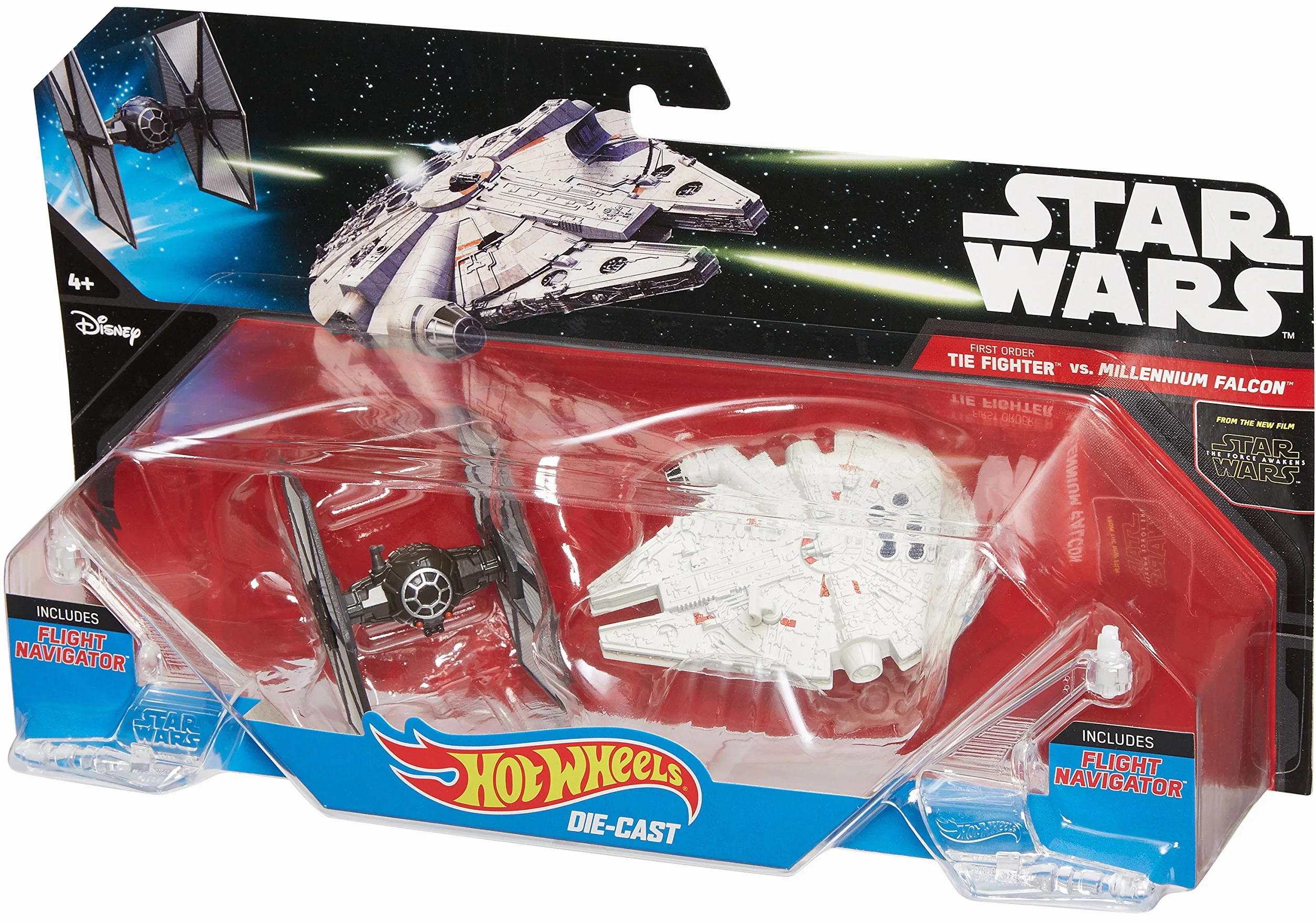 Mattel Hot Wheels Star Wars: The Force Awakens First Order TIE Fighter vs. Millennium Falcon Starship