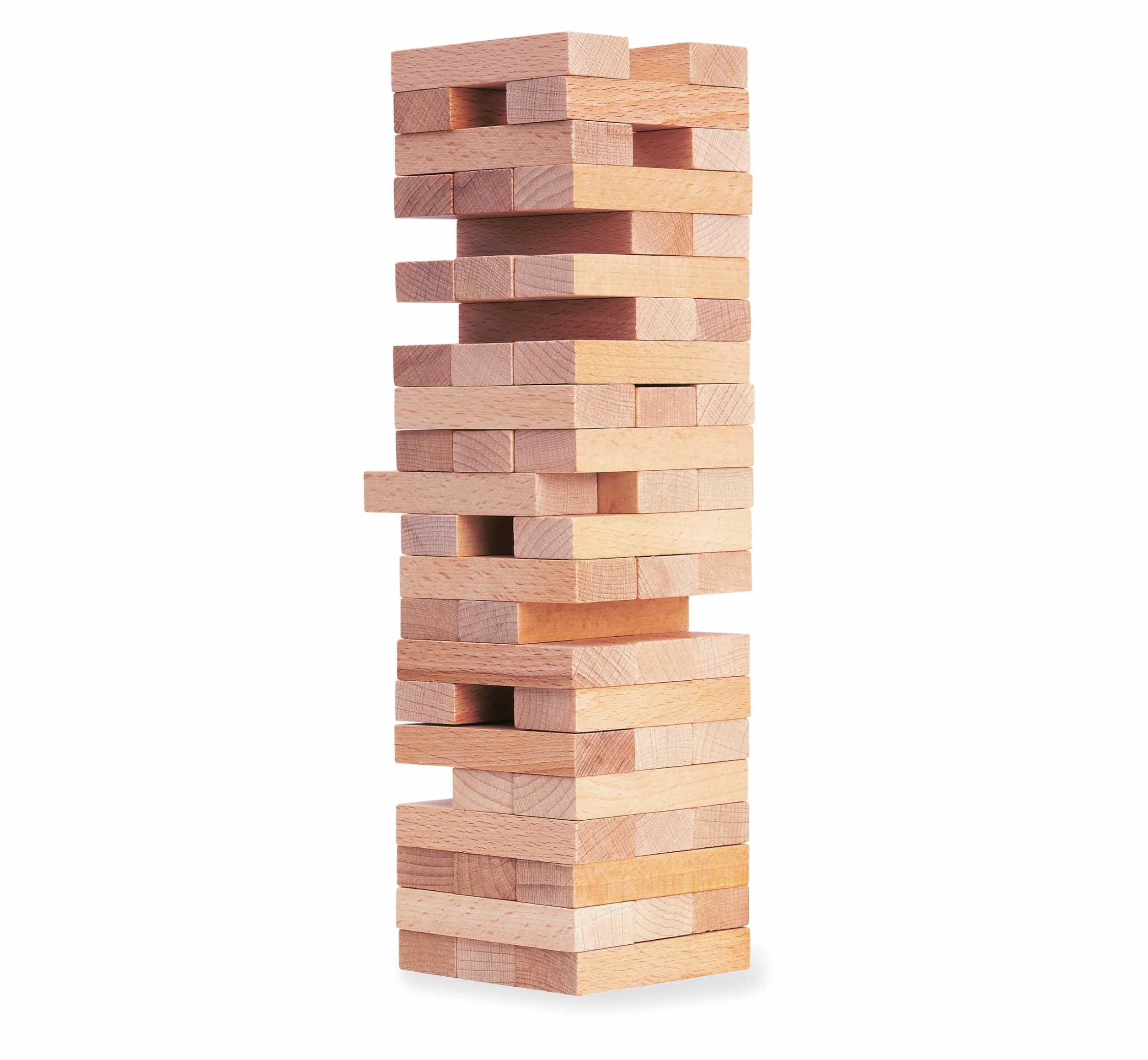 Eichhorn Torre in Legno Vacillante, Gioco impilabile, in legno non trattato, torre a dondolo, 54 pezzi, 5 anni, 100002466, marrone