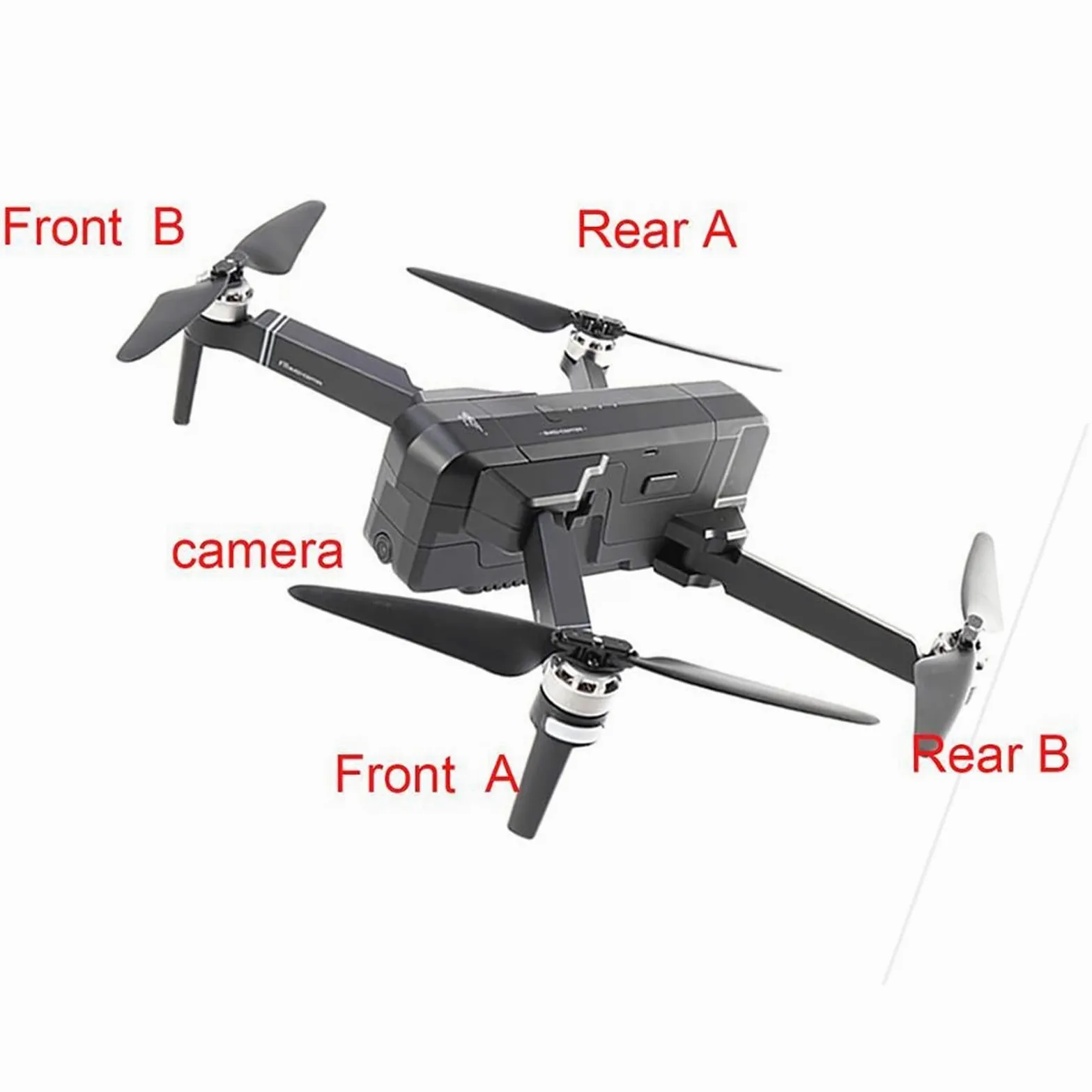 Braccio con Motore eliche RC Quadcopter Accessori Pezzi di Ricambio, for SJRC F11 RC Drone Sostituzione del Motore del Braccio(Bundle 2)