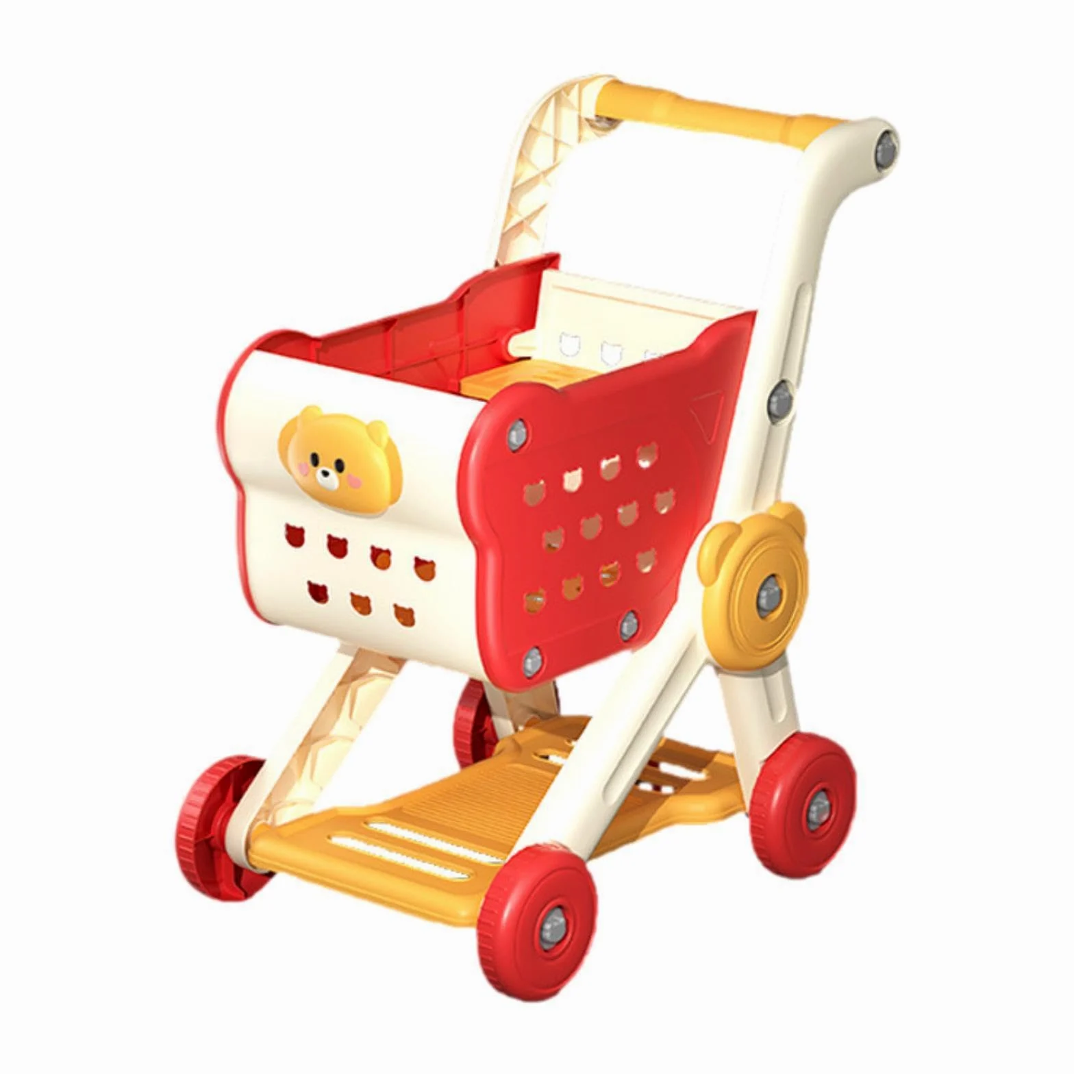 Carrello della spesa Giocattoli per bambini Divertimento educativo Mini carrelli della spesa Esperienza di stoccaggio interattiva Carrello a mano del