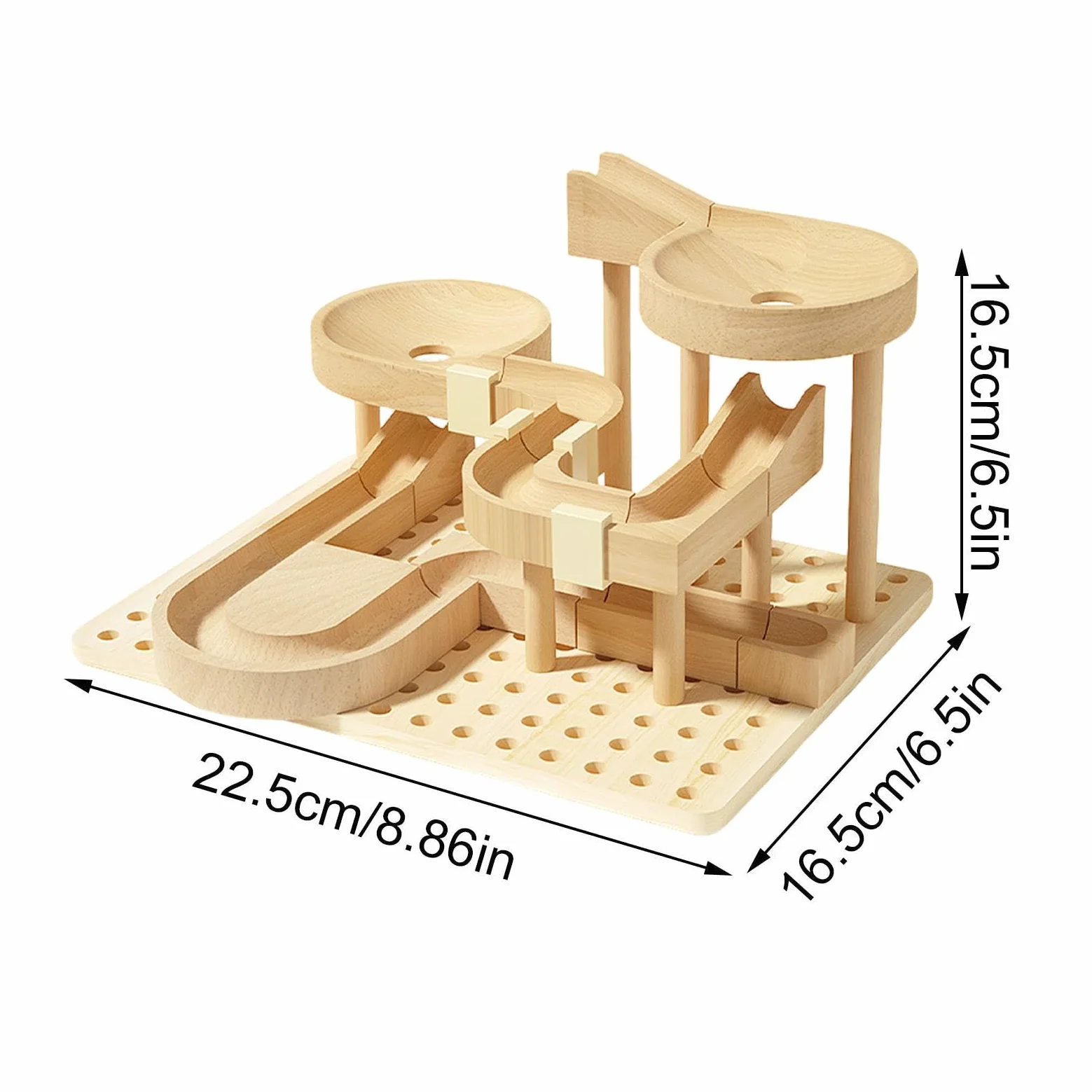 Pista per Biglie Giochi STEM In Legno Per Apprendimento | Labirinto Di Biglie Da Costruzione Giocattoli Educativi Per Bambini per Aula Casa Scuola Asilo Compleanno Natale Bambini