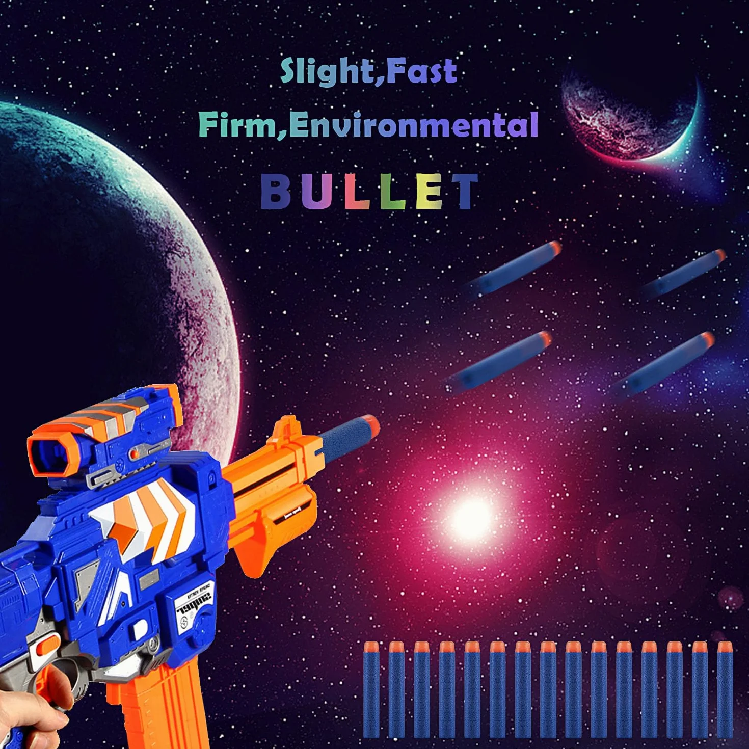 Dardi Proiettili per Pistola Nerf N Strike Elite Blaster Ricambio Munizioni Ricarica Compatibili 200 Pezzi Blu Bianco