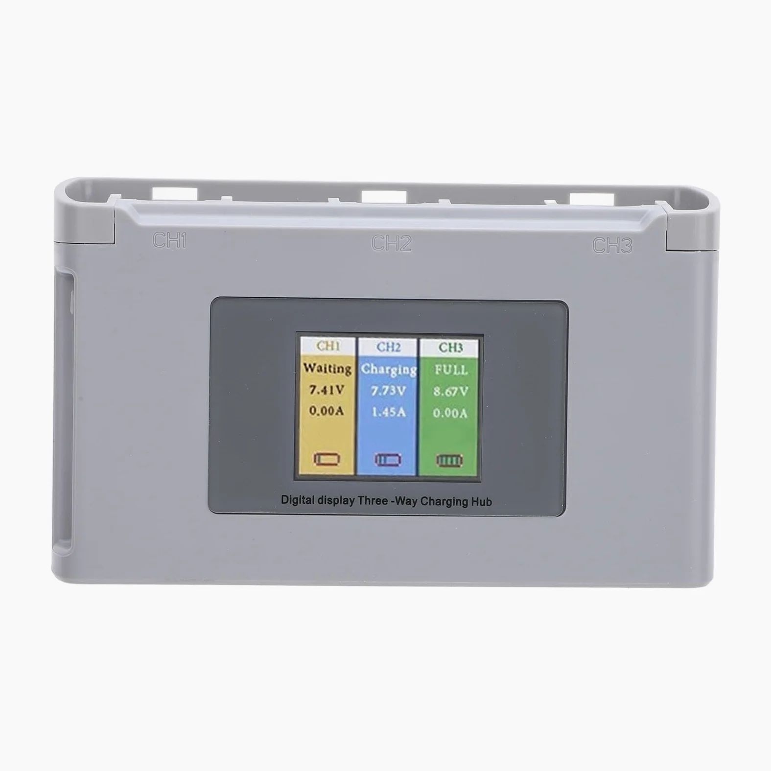 Generic Hub di Ricarica per Batterie per Droni Caricabatterie Multiplo Portatile con Display Digitale per Uso Esterno Materiale ABS Leggero