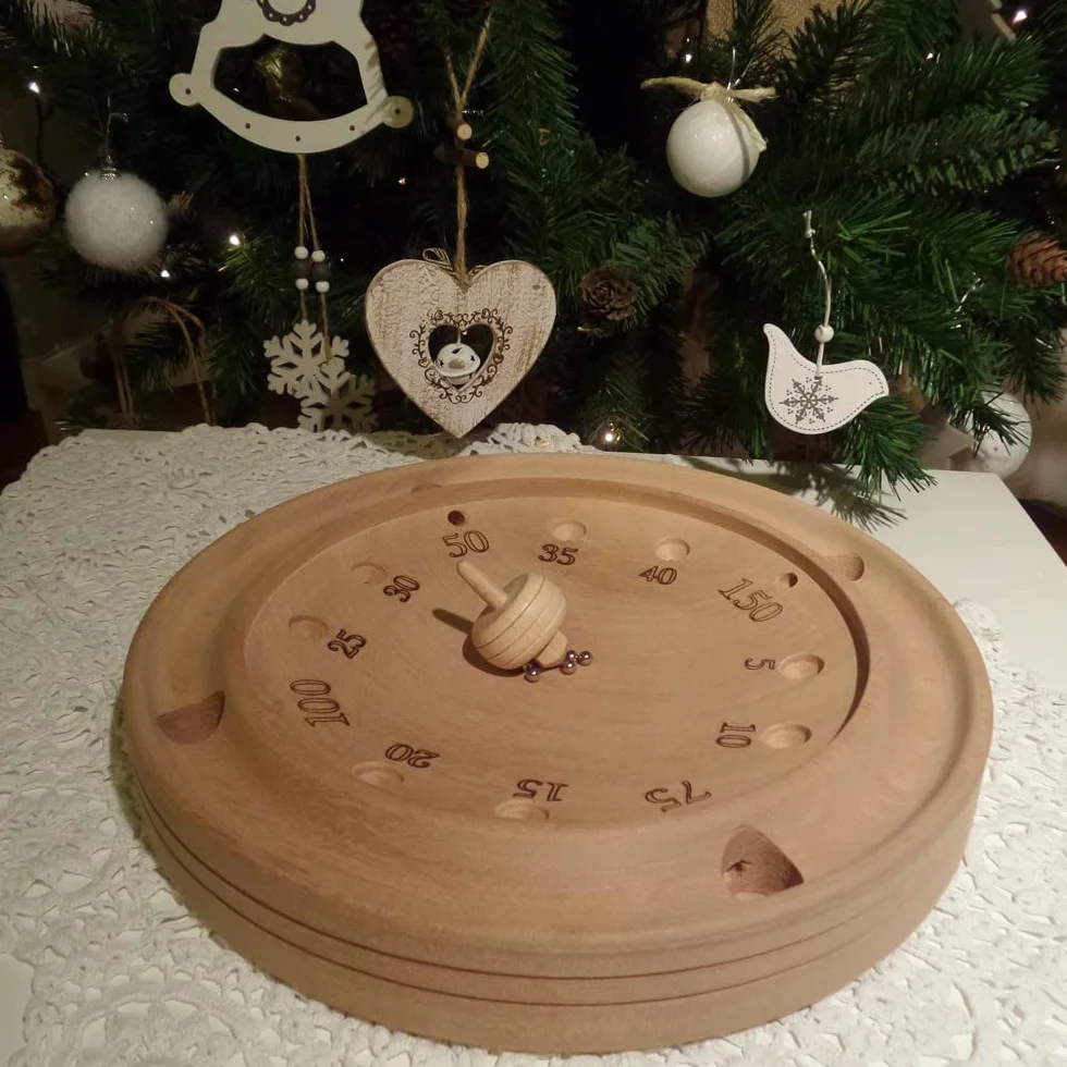 Roulette valdostana tonda in legno diam. 30 cm