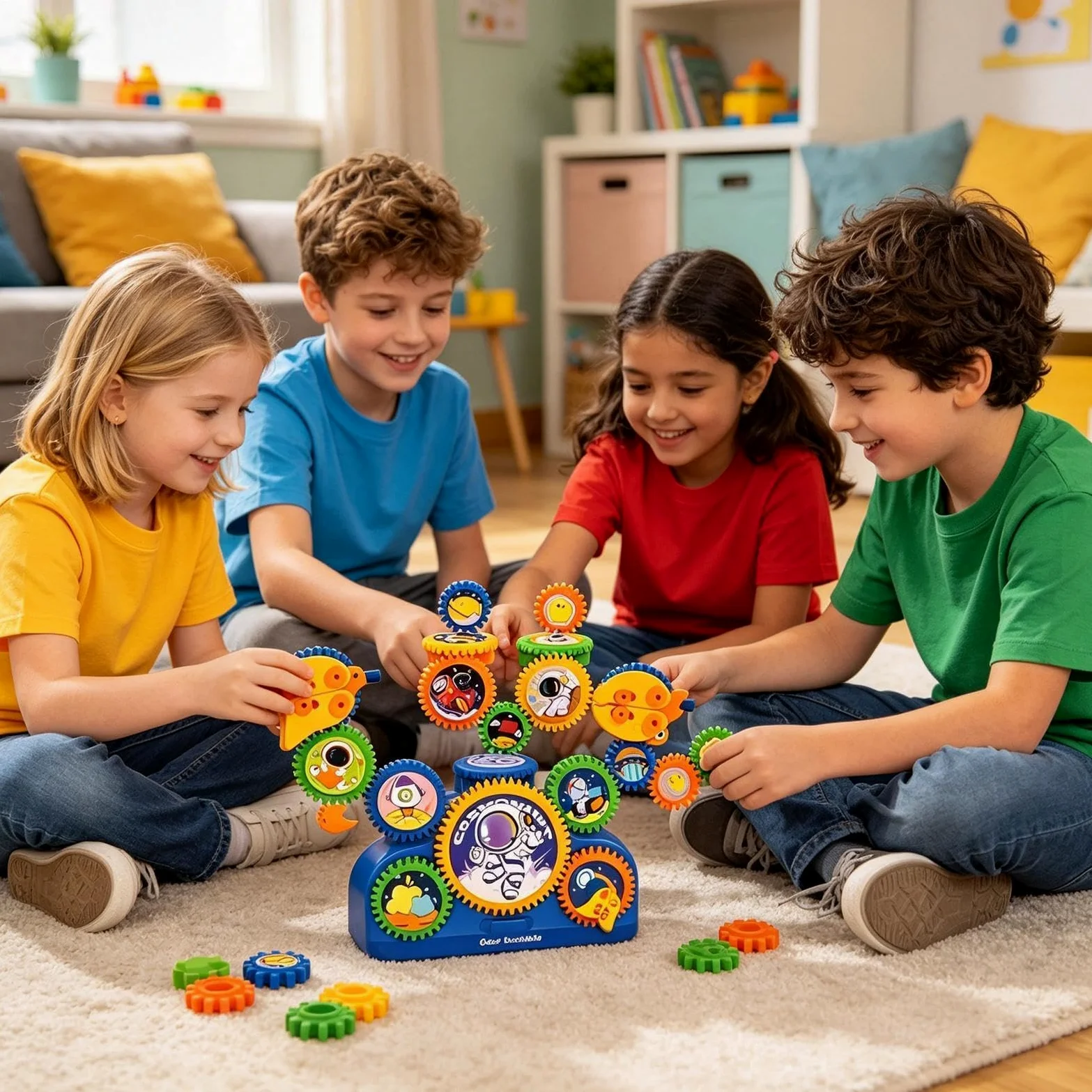 Da Costruzione Con Ingranaggi Set Educativo Divertente Con Incastro | Giocattoli Di Per Bambini E Bambine Interni Camera Soggiorno Giardino Cortile Casa