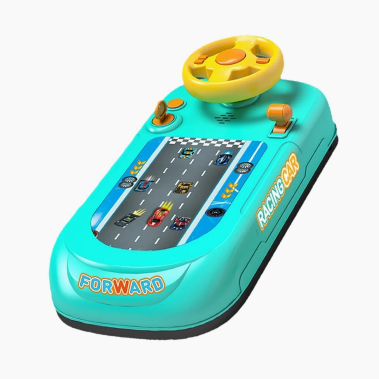 Gralara Volante Giocattolo per Simulazione di Guida, Avventura Educativa, Controller Portatile con Suoni Realistici, Realizzato in Materiale PP per Bambini E, Verde, Taglia unica bambino