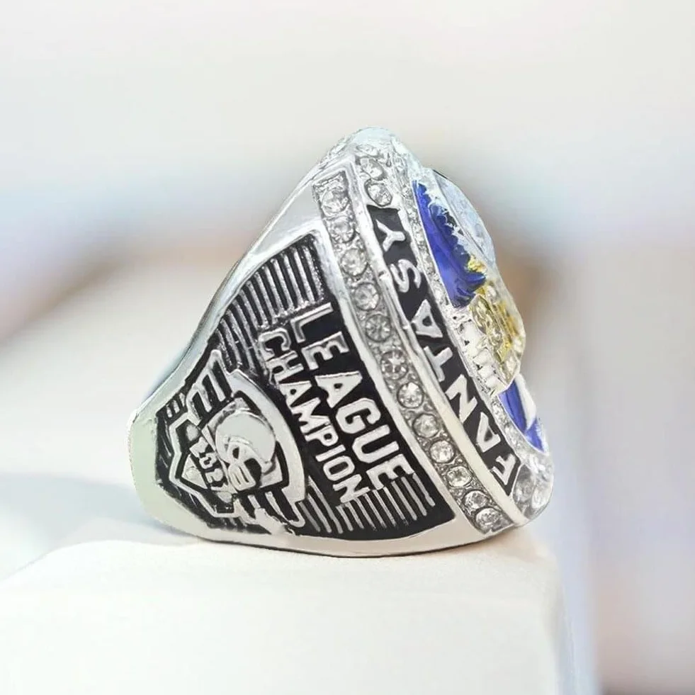 2021 Anello del Campionato di Calcio Fantasy Anelli del Campione della Lega FFL Regali per Amici di Tifosi di Rugby Souvenir Ornamenti per vetrine per Ufficio