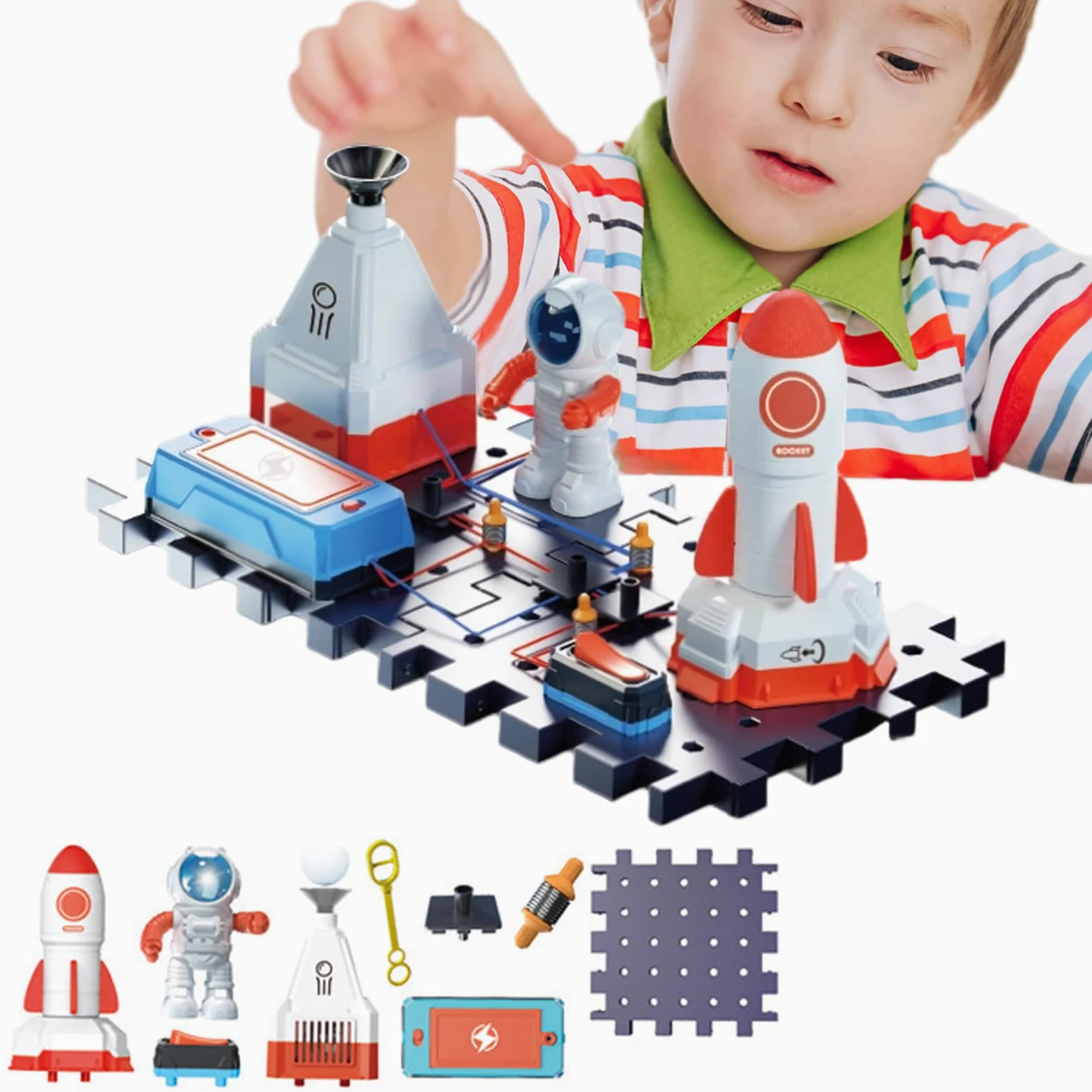 Kit Sperimentale Circuiti Elettrici Laboratorio Scientifico per Bambini | Costruttivi di Fisica per Bambini 7-14 Anni con Giochi di Apprendimento