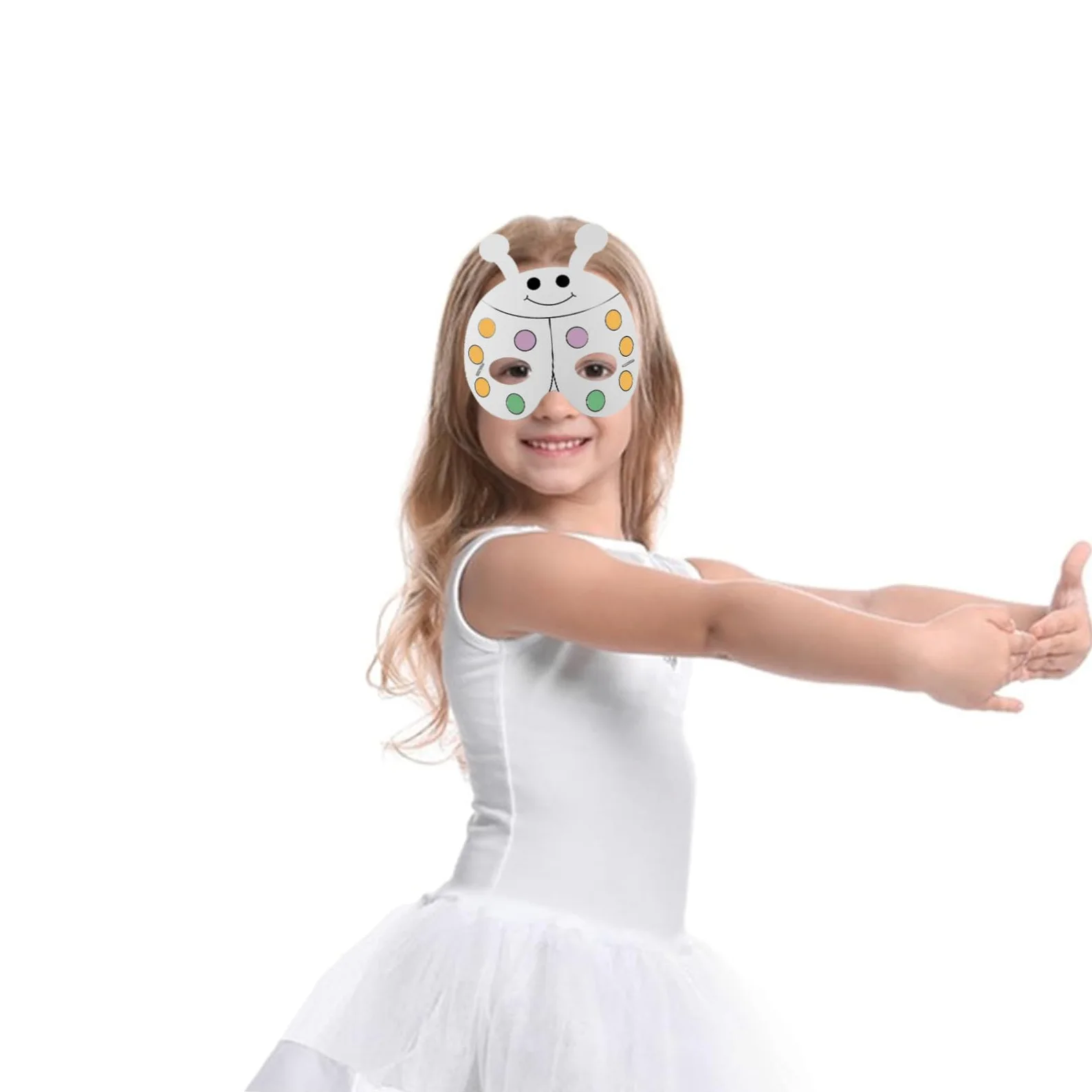 Yardwe Maschera Animale Fai-da-te per Bambini, Set 1, Carta Plastico | Decorazioni Scuola, 24 Pezzi con 12 Pennelli Acquerello, per Crafting e Rappresentazione Scenica Stile Casuale