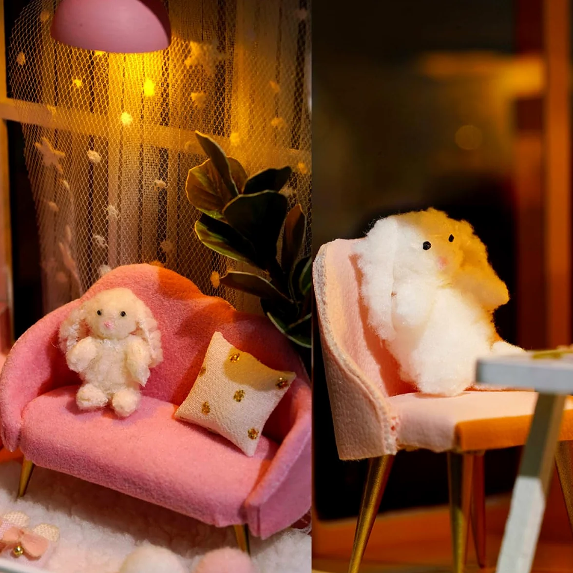 DECHOUS Mini Apartment Fai da Te Casa delle Bambole in Miniatura Giocattolo di Assemblaggio Manuale, Facile da Montare, per Ragazzo Ragazza