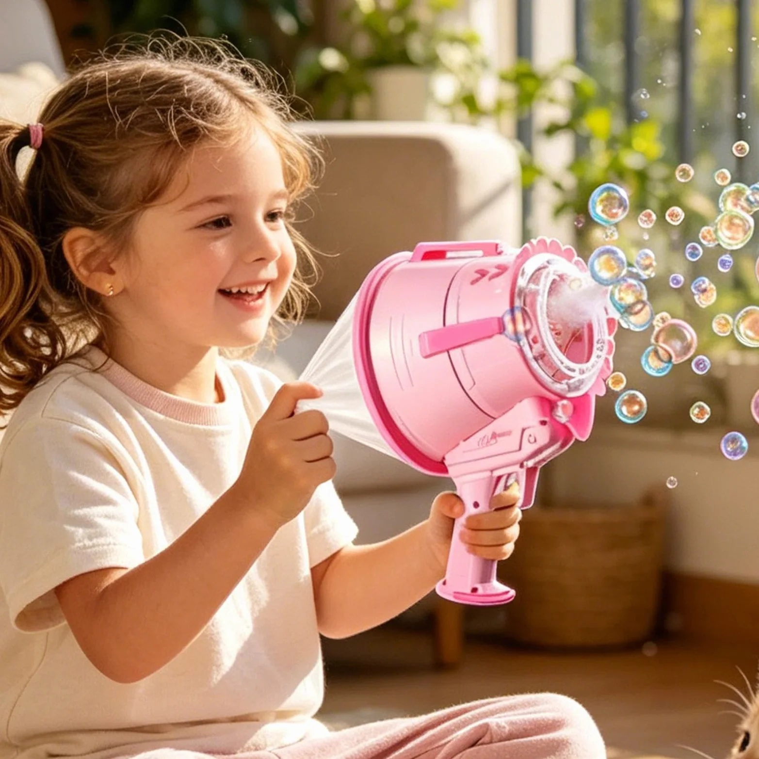 Macchina Bolle Giocattolo da Giardino Portatile | Soffiabolle Giocattolo per Bambini Per Ragazzi, Compleanno, Feste E Vacanze, Cortile, Giardino, , Spiaggia, Estivi, Giochi E
