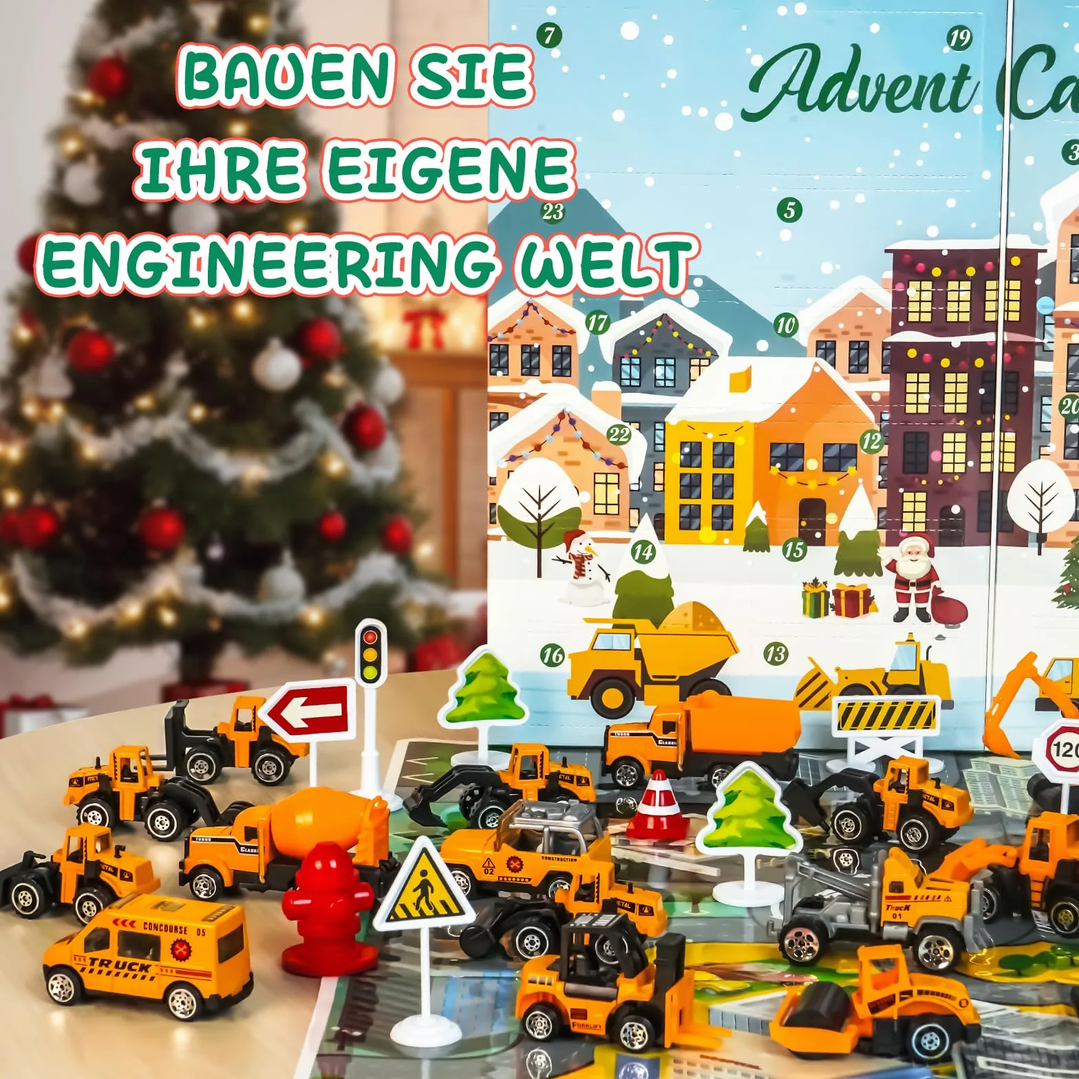 Goffii Calendario Avvento Macchinine 2023, Regalo Bambino 2 3 4 5 6 Anni Macchinine per Bambini 3-6 Anni Giocattoli Bambino 3-6 Anni Calendario Dell'avvento 2023 Cars Macchinine Regalo Bambina 3-6