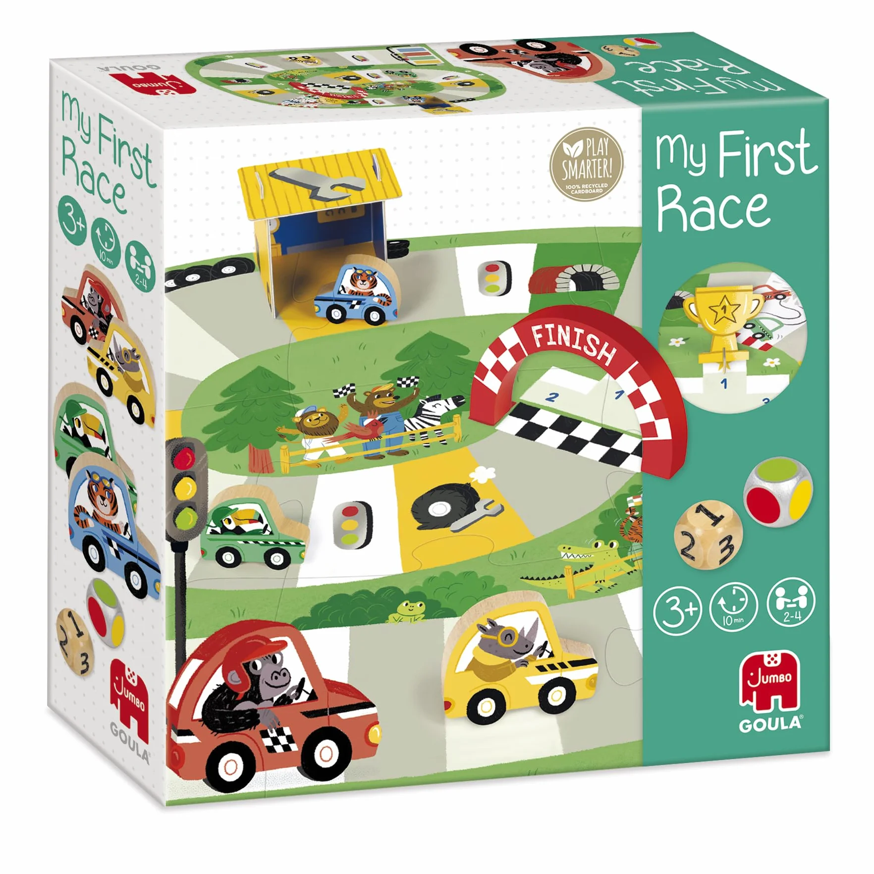 Goula La Mia Prima Gara Gioco Prescolare Bambini 3 Anni 2-4 Giocatori