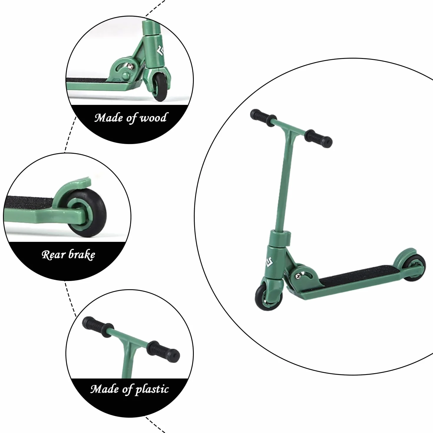 6 Pezzi Finger Roller, Simpatico Giocattolo A Punta di Dito, Giocattolo Creativo, Mini Scooter, Giocattolo per L'Allenamento delle Dita