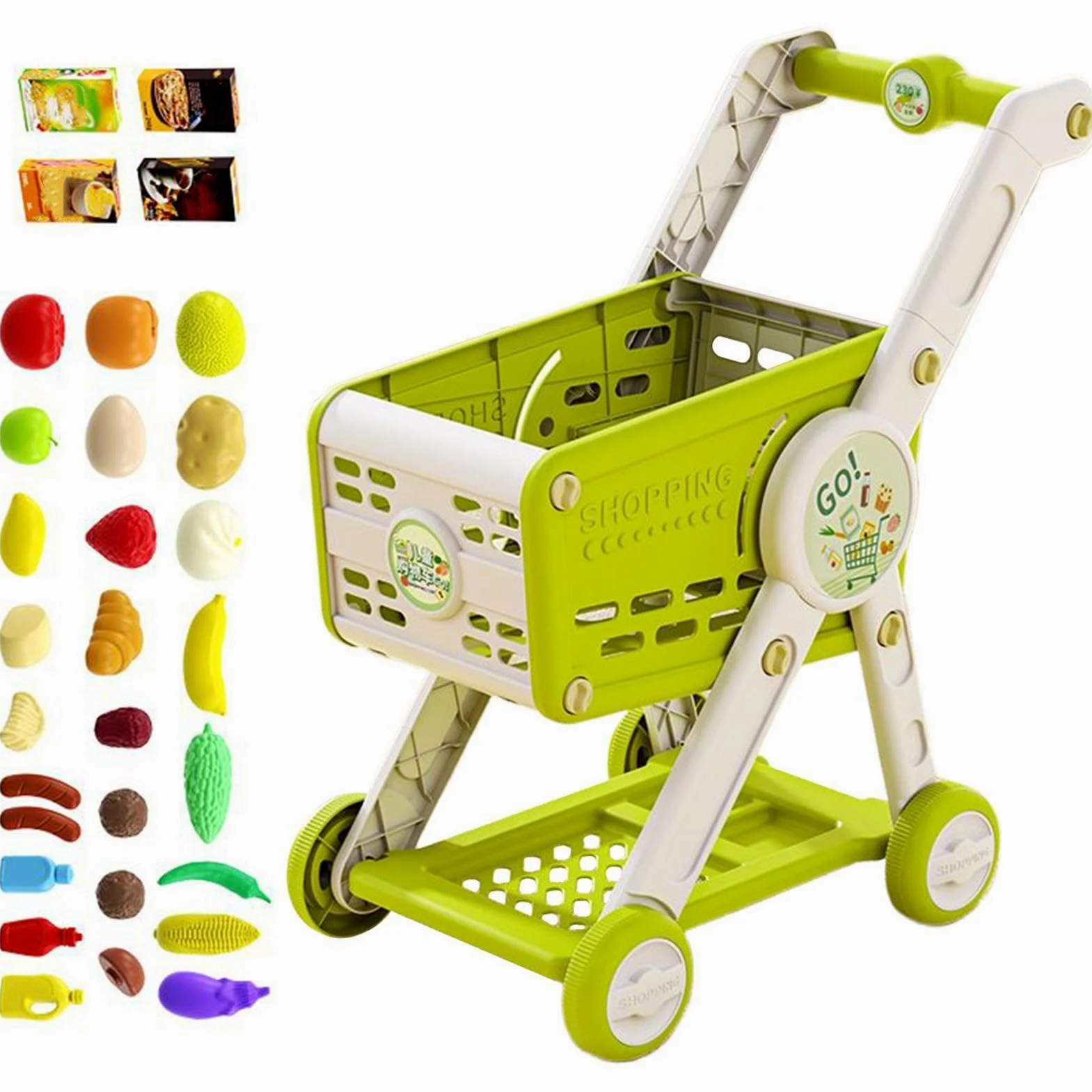 Carrello Della Spesa Giocattolo Cesto Della Spesa Giochi Supermercato | Cucina Bambini Role Play 1 3 Anni Bambine Casa Delle Bambole