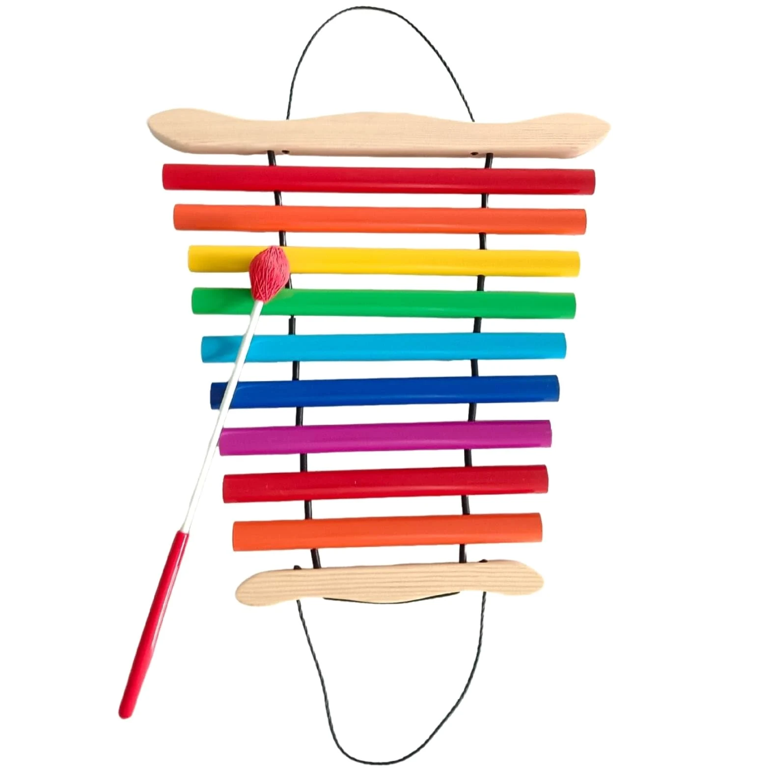 Amagogo Glockenspiel Bambini Xilofono Strumento Percussione Giocattolo Didattico Campanello in Legno E Metallo con Mazzuolo Bicolore Maneggevole Adatto per , Multicolore