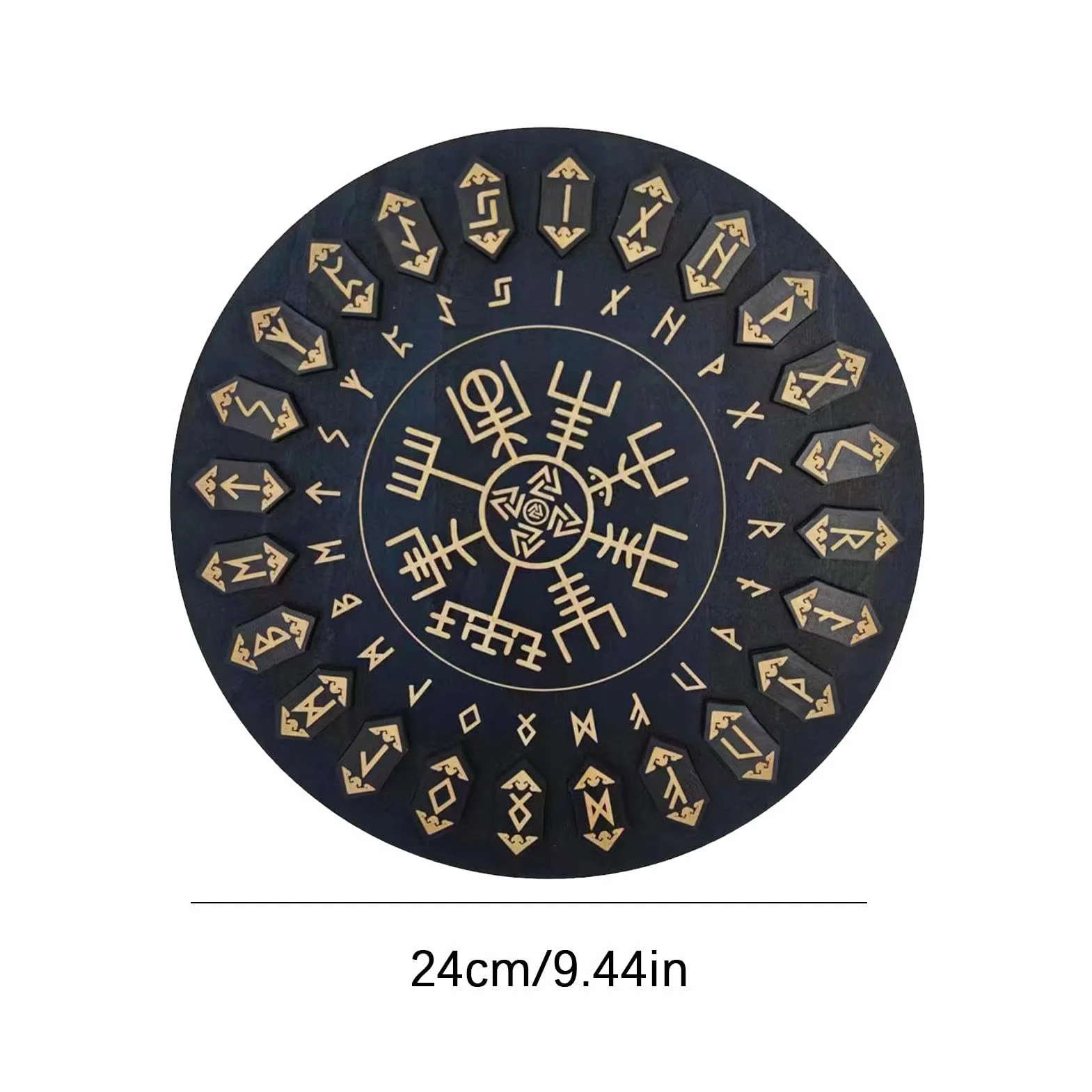 Set di rune in legno per divinazione e meditazione, decorativo per streghe