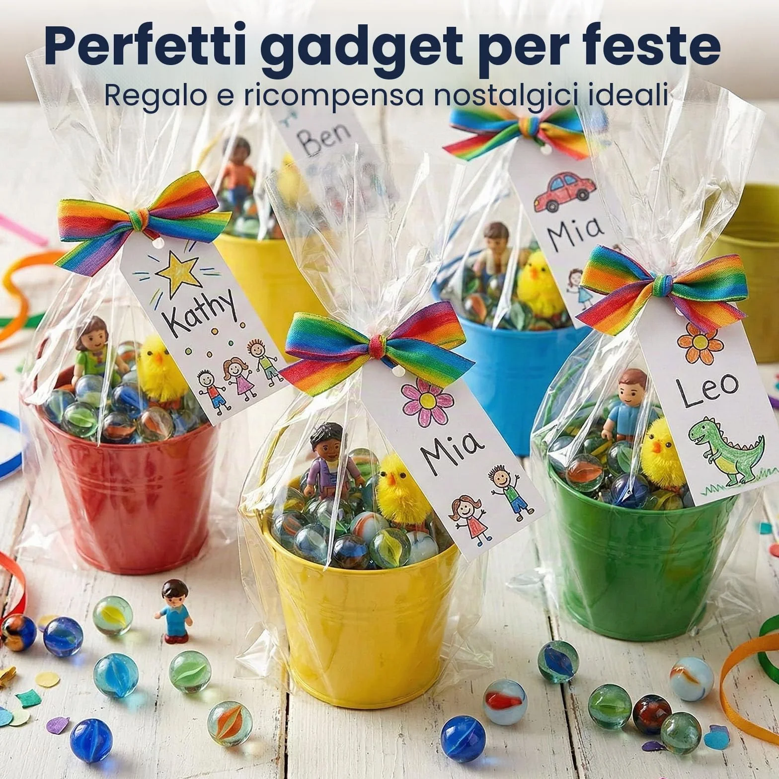 160 biglie di vetro 16 mm colorate motivi unici per giochi bambini decorazioni fai da te colori misti