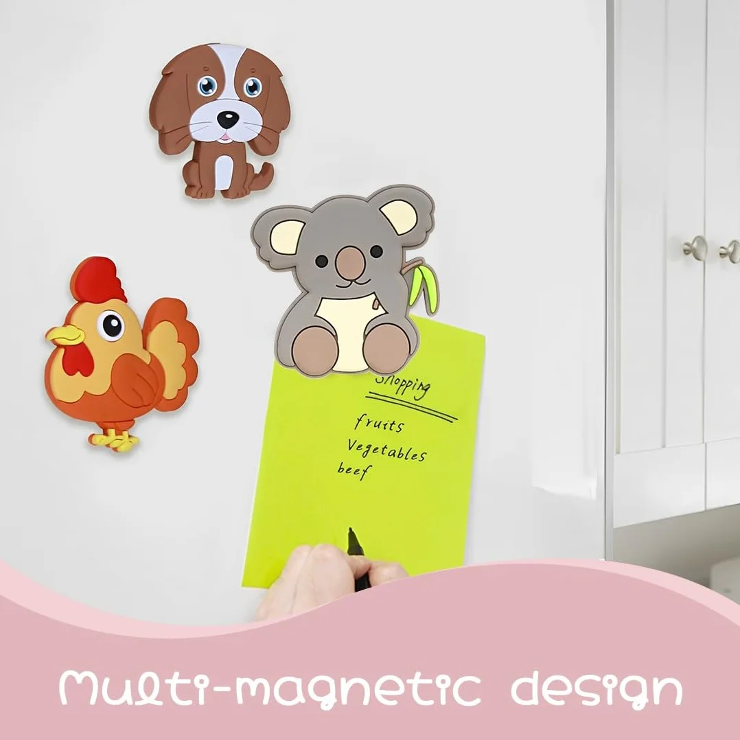 JEYORZY 8 Pcs Magneti da Frigorifero per Bambini, Magneti Bambini 1-3 Anni, Regalo Educativo, Decorazione per Casa, Scuola e Ufficio