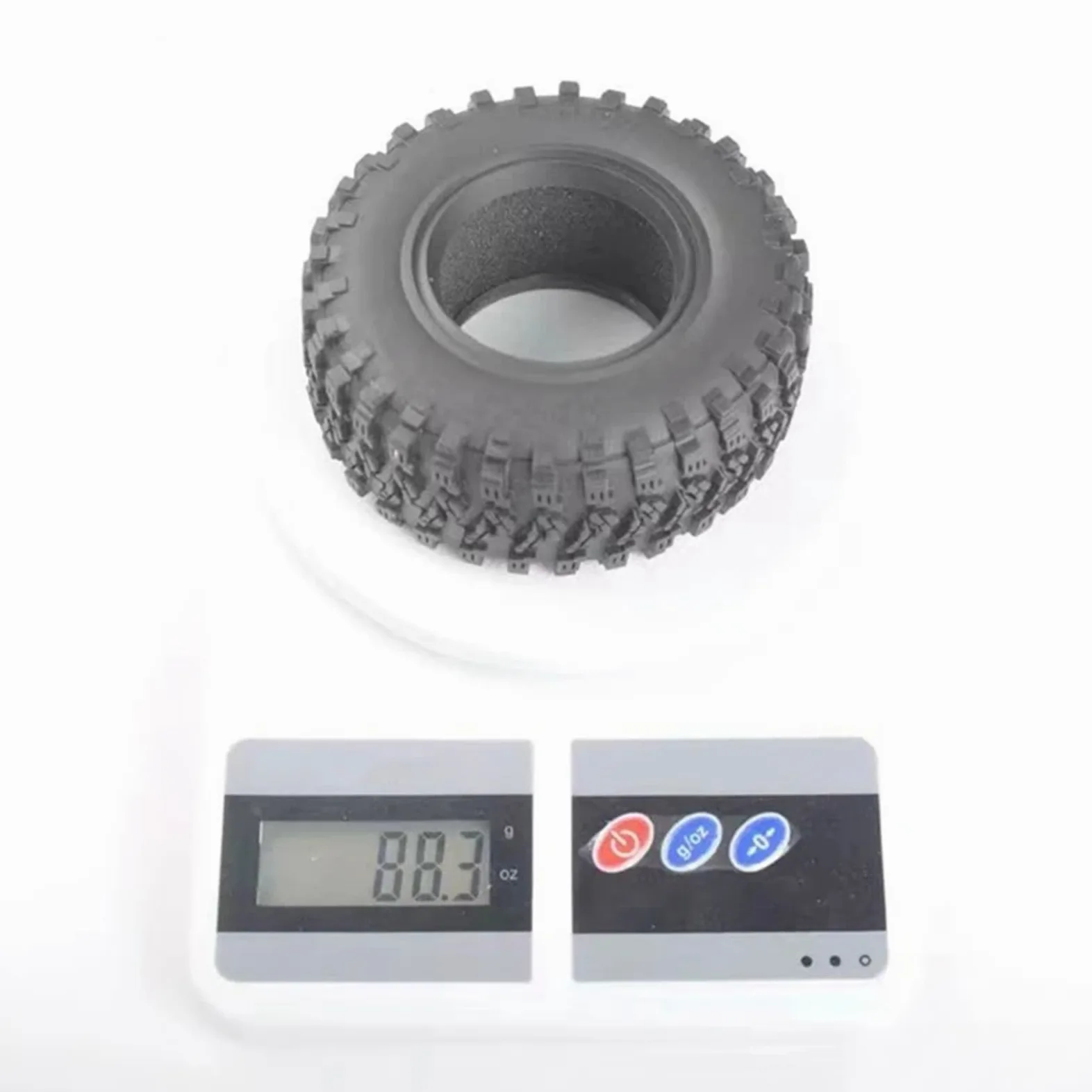 Compatibile Con Assiale Per Wraith SCX10 Per Capra Per Traxxas TRX4 TRX6 D90 4PCS 115 MILLIMETRI 2.2 Gomma Grandi Pneumatici 1/10 RC Crawler Auto RC Car Ruota