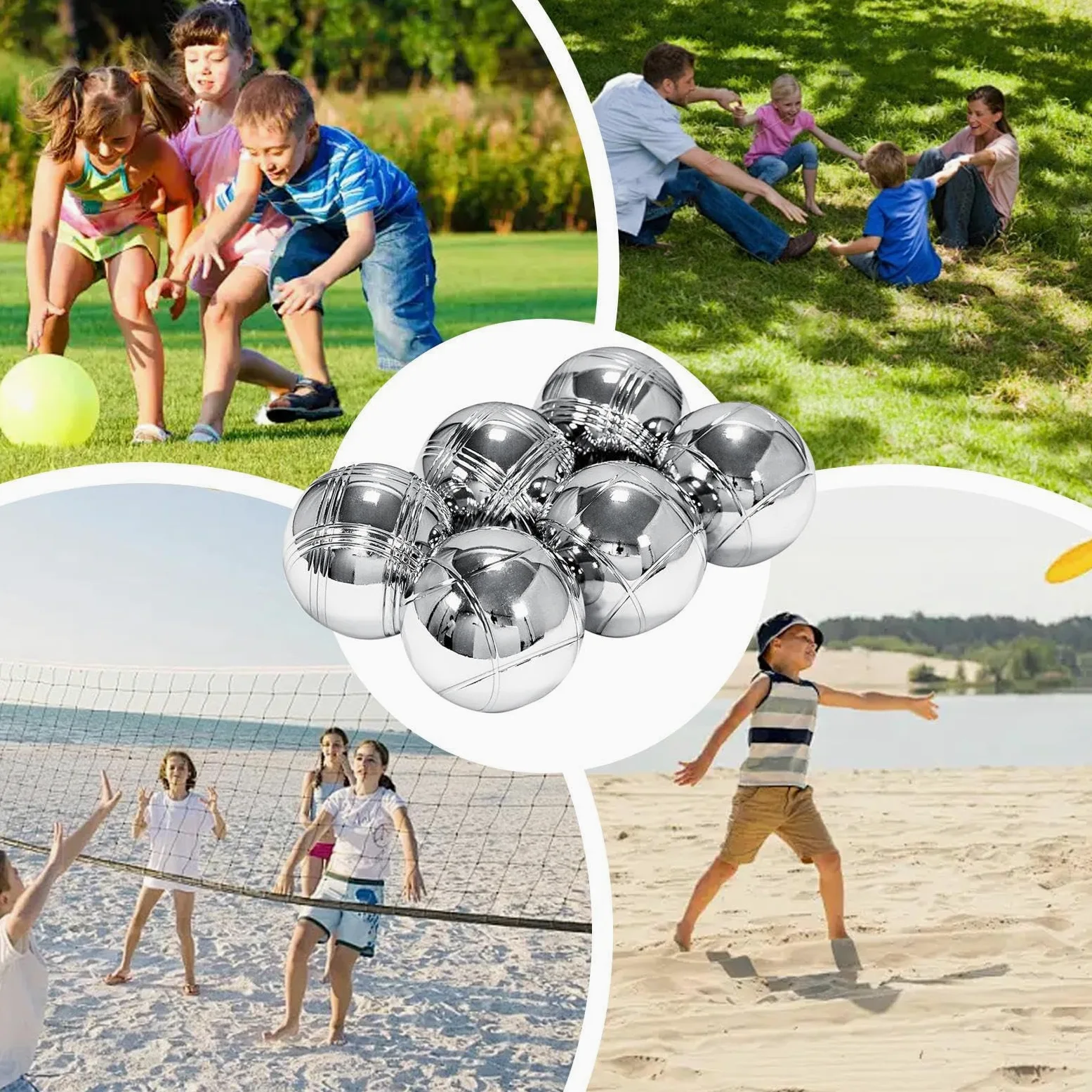 Generico Palla da Bowling Kit Giocattolo da Bowling Multiuso | Giochi Ricreativi All'Aria Aperta per , famiglie, spiaggia, picnic, bambini e adulti, giardino, set giochi esterno