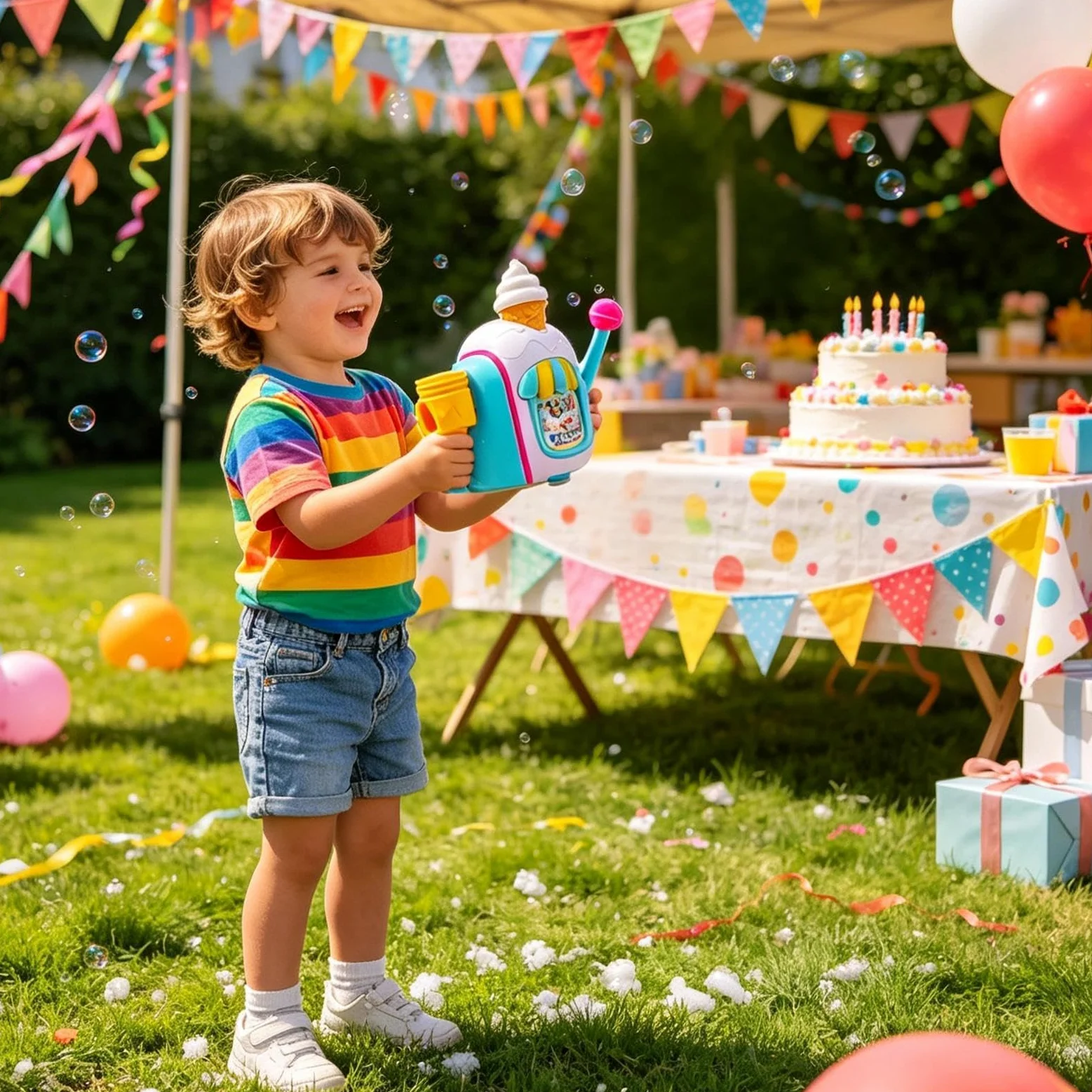 Macchina Delle Bolle Giocattoli Da Bagno A | Giocattoli Da Bagno Con Macchina Bolle Per Feste Di Compleanno, , Piscina All'Aperto, Casa, Bagno E Sala Giochi