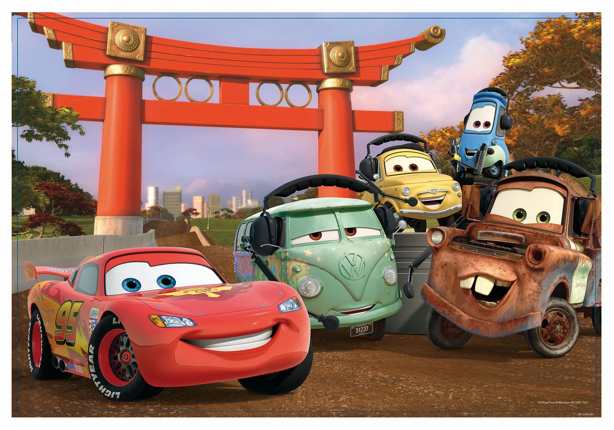 Liscianigiochi,Disney The Movie Cars Puzzle, 108 Pezzi, Multicolore, 47987