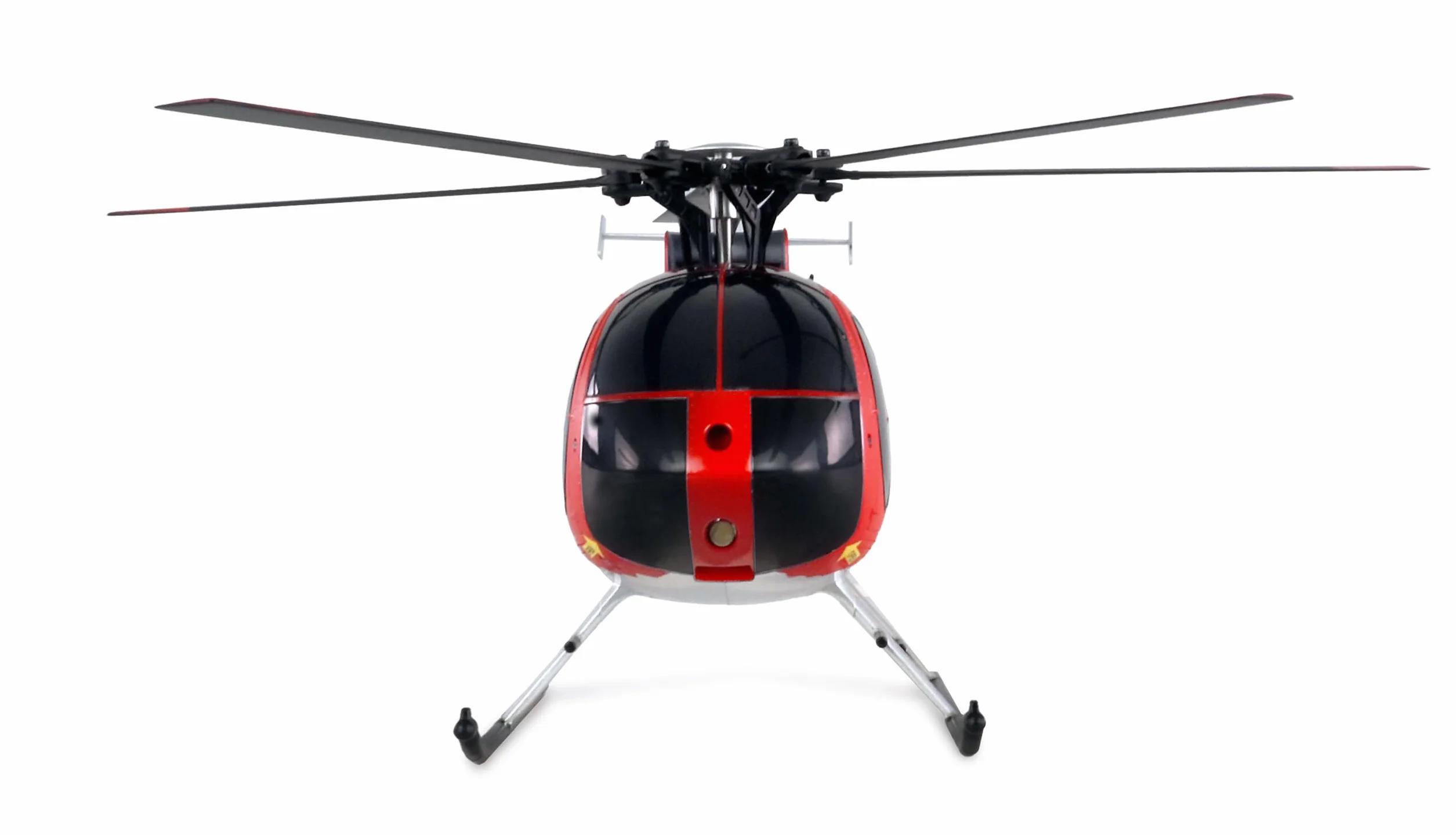 Amewi AFX MD500E Zivil brushless 4 canali 325 mm elicottero 6G RTF rosso/argento RC telecomandato