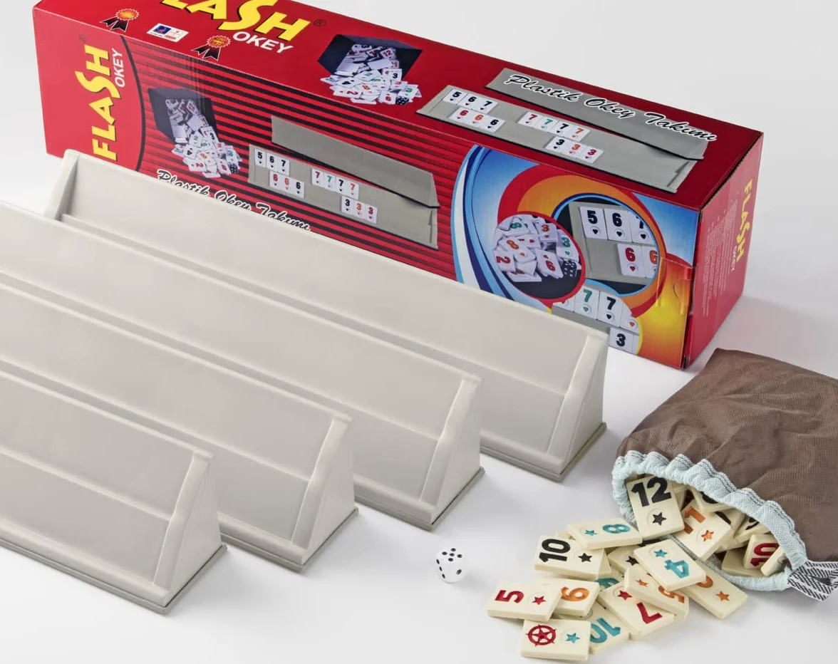 Original Rummy / Okey aus Plastik mit MELAMIN Steine Plastik Okey TAKIMI