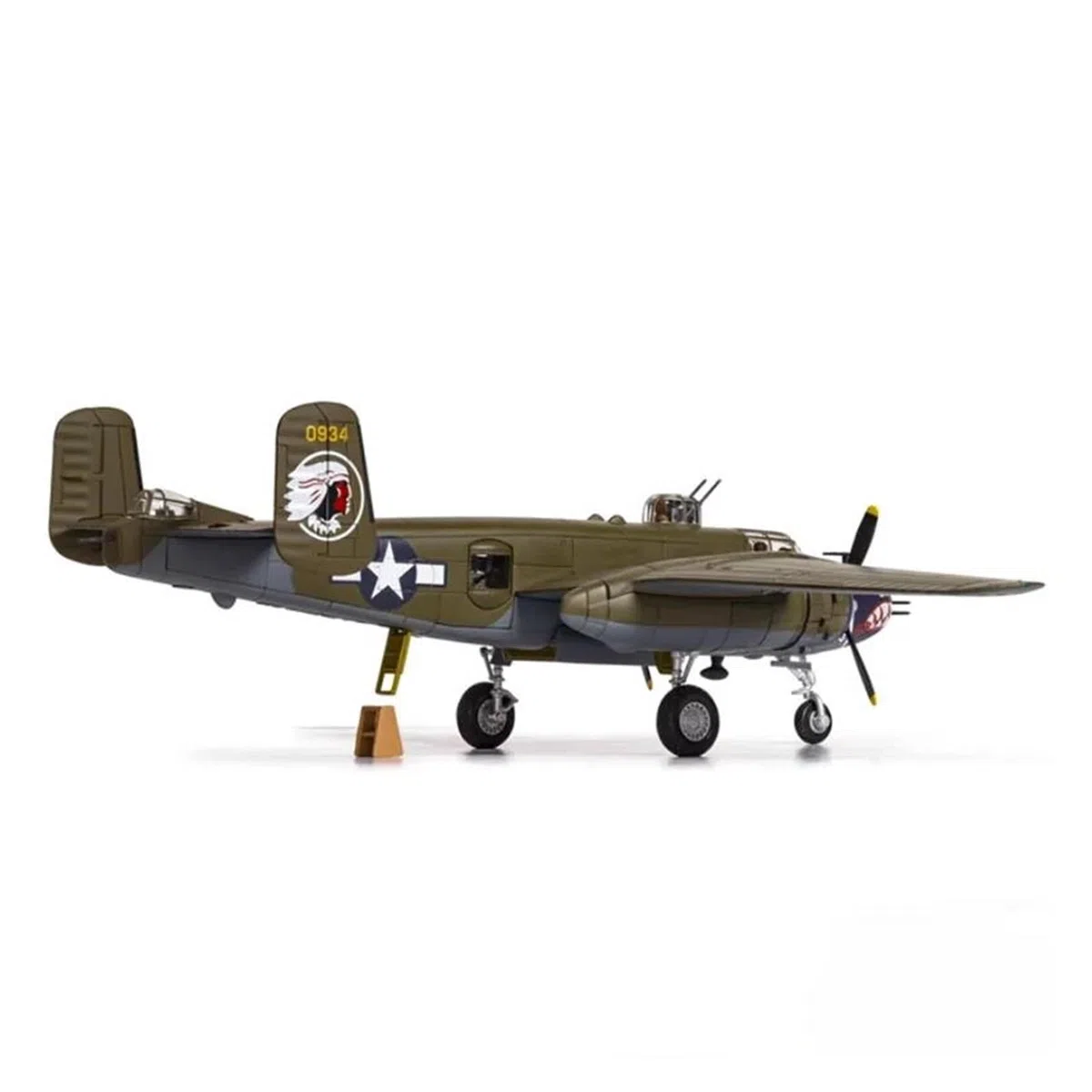 Pressofuso in Metallo pressofuso per Aereo in Scala 1:72 per B-25J Fighter Decorazione statica Souvenir Home Decor Modello di Aeroplano per Raccolta ed Esposizione