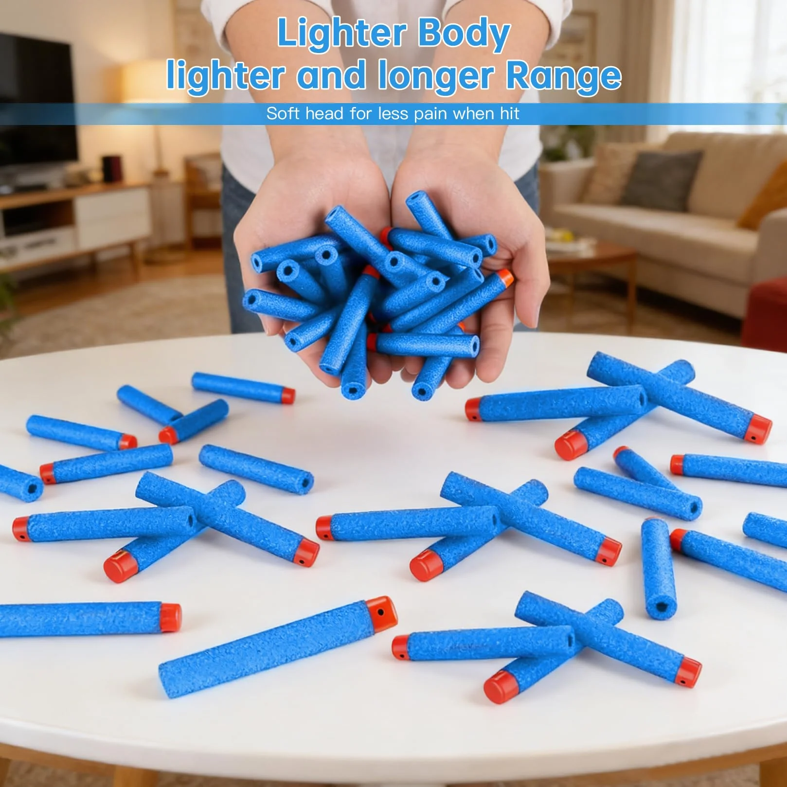 Dardi per Nerf Set di Ricarica Schiuma 120 Pz N-Strike Elite Series Esterni Bomboniere Feste 7,2 x 1,3 cm