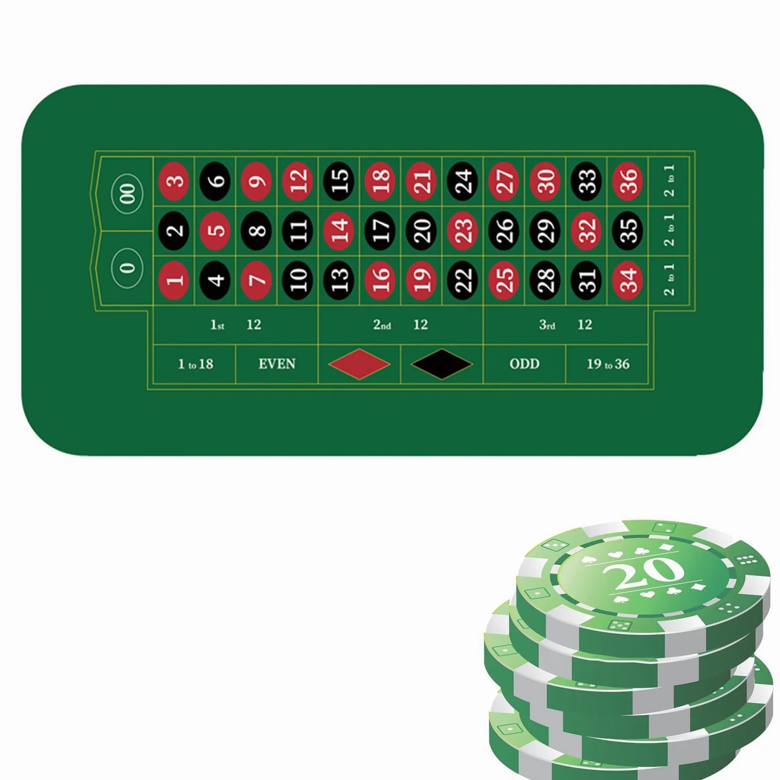 Piano del tavolo da poker, copertura del tavolo, grandi vassoi di | Poker - Tappetino da tavolo da poker antiscivolo, 120 x 60 cm, per feste, collezione di fon