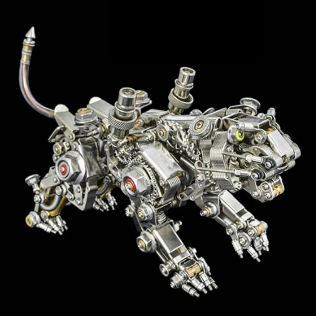 Puzzle in metallo con tigre 3D, in metallo, Smilodon Tiger (650 pezzi)