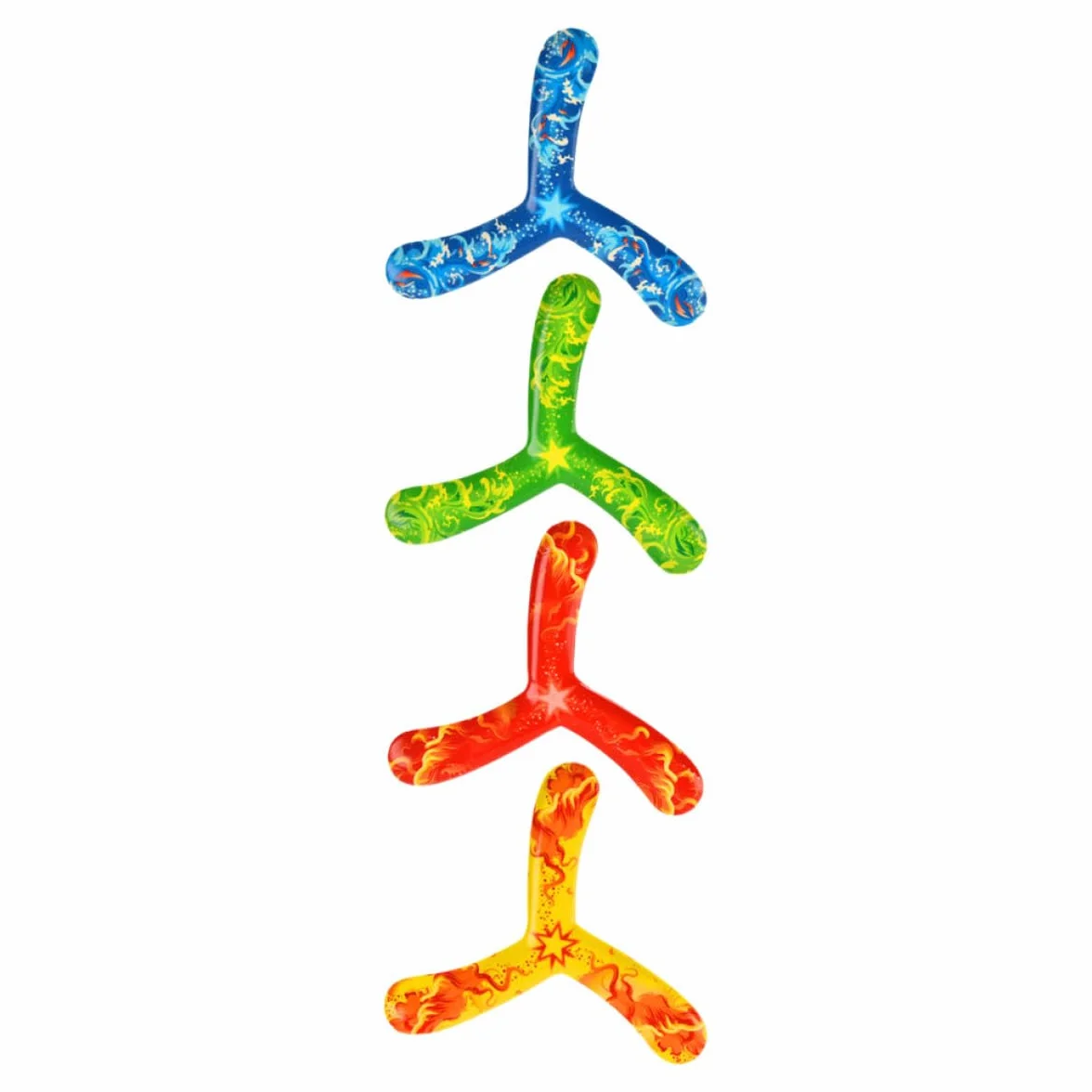 INOOMP 4 Pezzi Boomerang Giocattoli per Adolescenti Materiale PU Resistente Leggeri e Facili da Lanciare Colori Vivaci per Giochi all Aperto Genitore-Figlio
