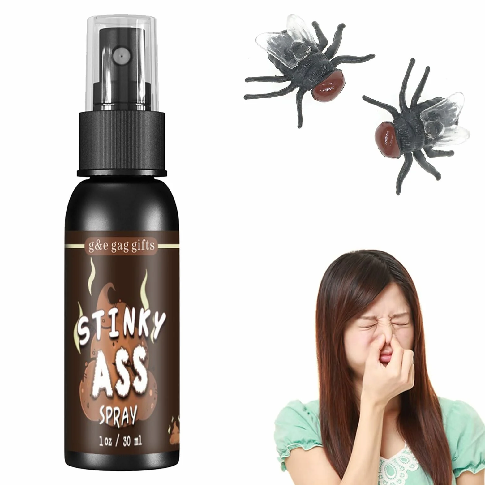 Toulifly Spray Puzzolente Liquido,Scherzi Giocattolo Puzzolente,Cattivo Odore di Scherzo,Spray di Scoreggia,Halloween Odore Spray,Puzzolente Odore,Giocattoli per Scherzi,Giocattoli per Scherzi(30 ml)