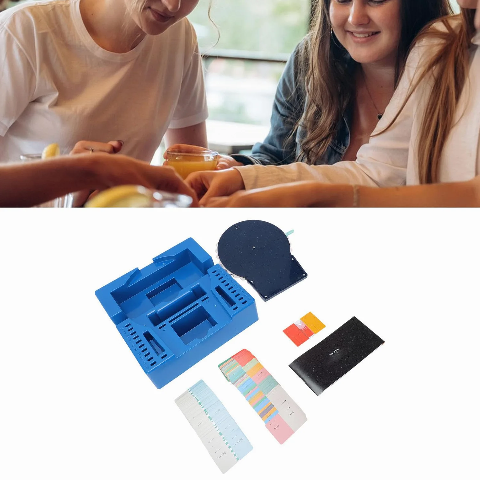Zunate Gioco di società per la Lettura della Mente |Gioco di Carte Wavelength per Famiglie, Oltre 400 Coppie di Parole, Divertimento Sociale Strategico Facile da Imparare