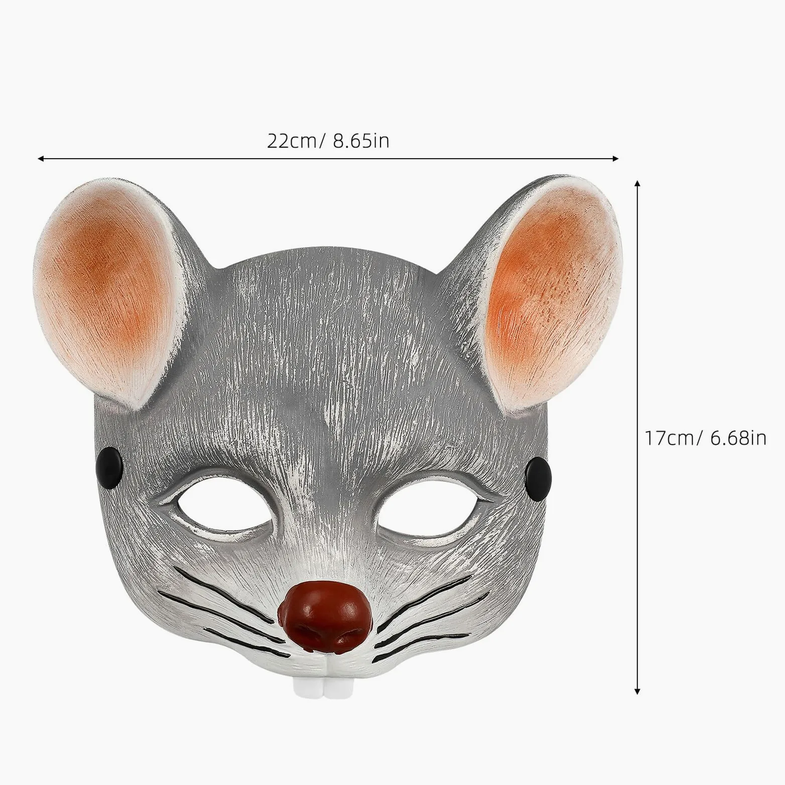 Milisten 3pezzi Maschera Da Topo Per Carnevale Maschera Da Topo Per Cosplay Per Feste Ragazza Realistica Animale