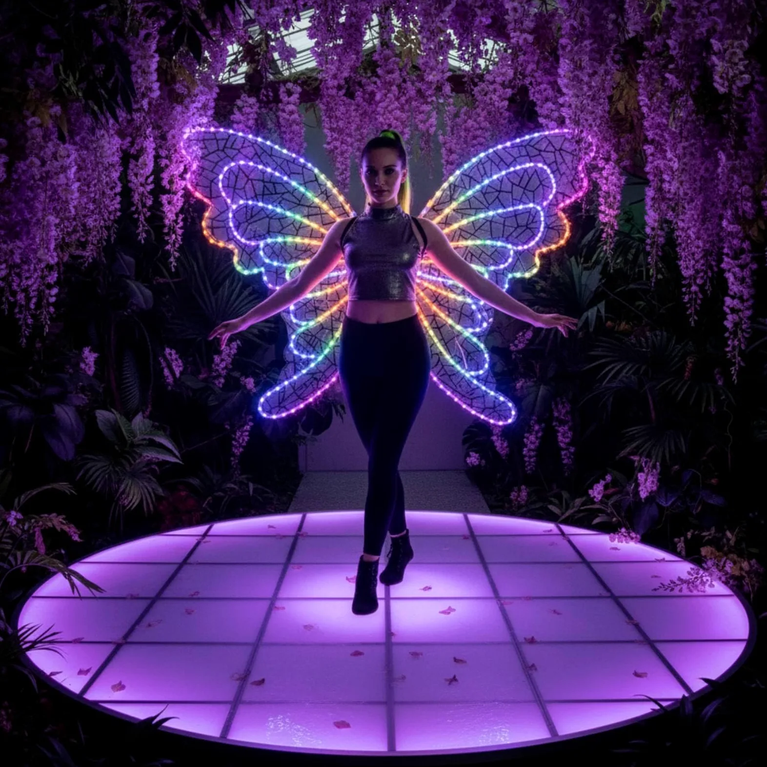 con LED Multicolore Appendici LED Luminose Costume per Cosplayer