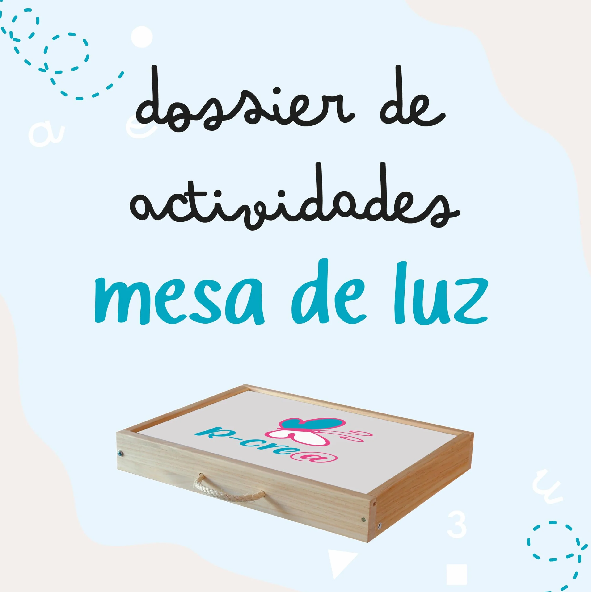 Tavolo Luminoso Montessori RGBW 64x48x7 cm + Manuale di Attività | Reagisce a Voce e Musica | Connessione Mobile + Telecomando | Certificato AIJU + Univ. Murcia | Scatola Sensoriale Educativa