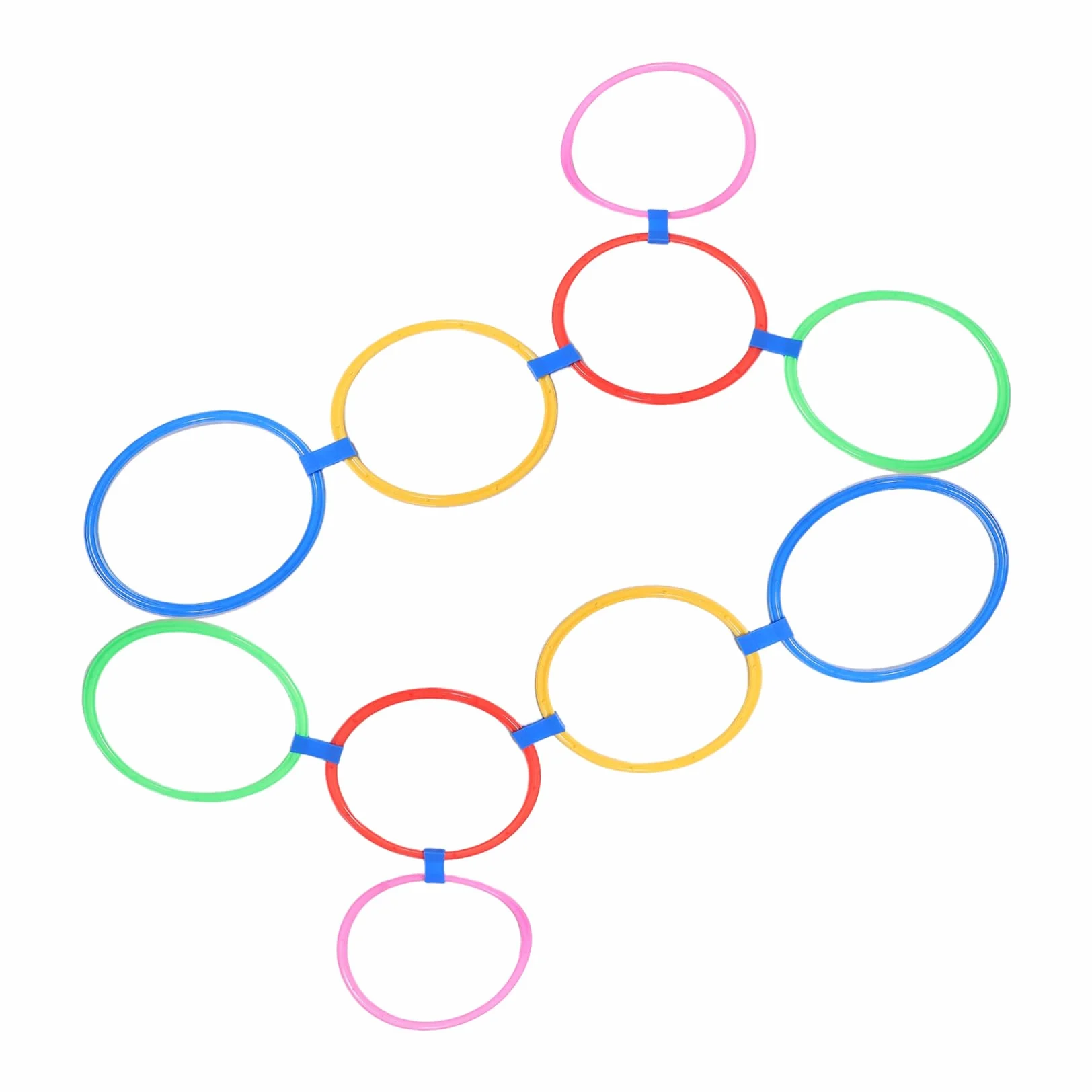 Set di Anelli della 28cm con Connettori per Allenamento di Agilità Bambini, Attività per Interni ed Esterni, Sviluppo Coordinazione, Gioco Sensoriale per Scuola e Giardino
