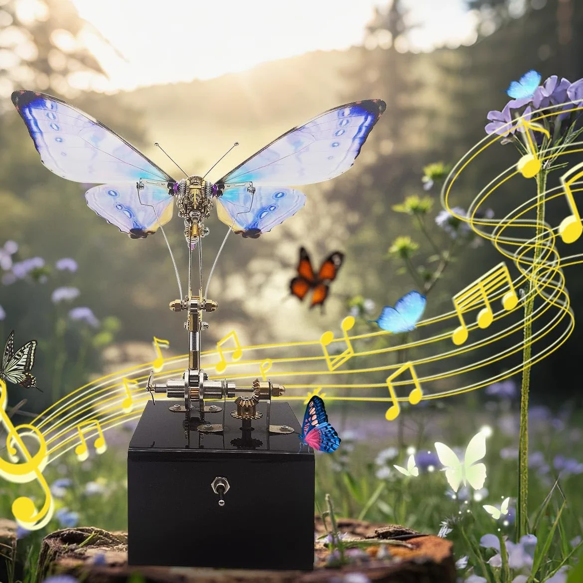 Steampunk - Puzzle in metallo 3D per adulti, con farfalla, 300 pezzi, per il montaggio fai da te