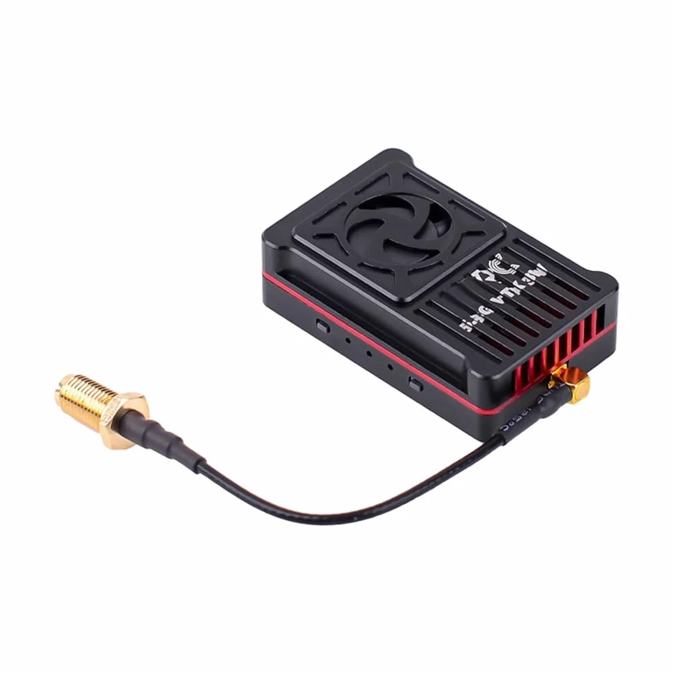Trasmettitore Video FPV Ad Alta Potenza da 5.8G 3W VTX A 48 Canali per Droni FPV A Lungo Raggio e Modelli RC, Supporto per Batterie da 2-8S
