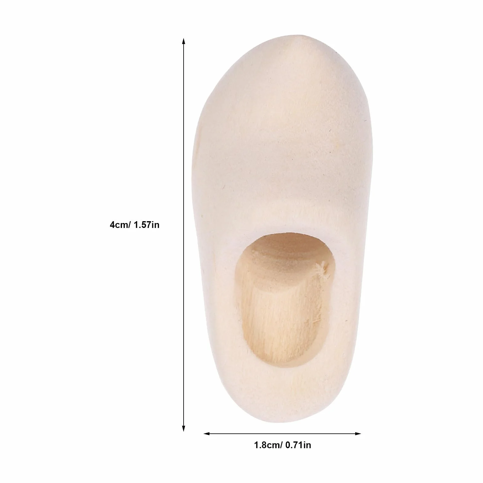 EXCEART 1 paio di mini scarpe di legno olandesi Portachiavi decorativo zoccoli ornamenti in miniatura accessori per la casa delle bambole fai da te scarpe per bambole Natale figure in legno