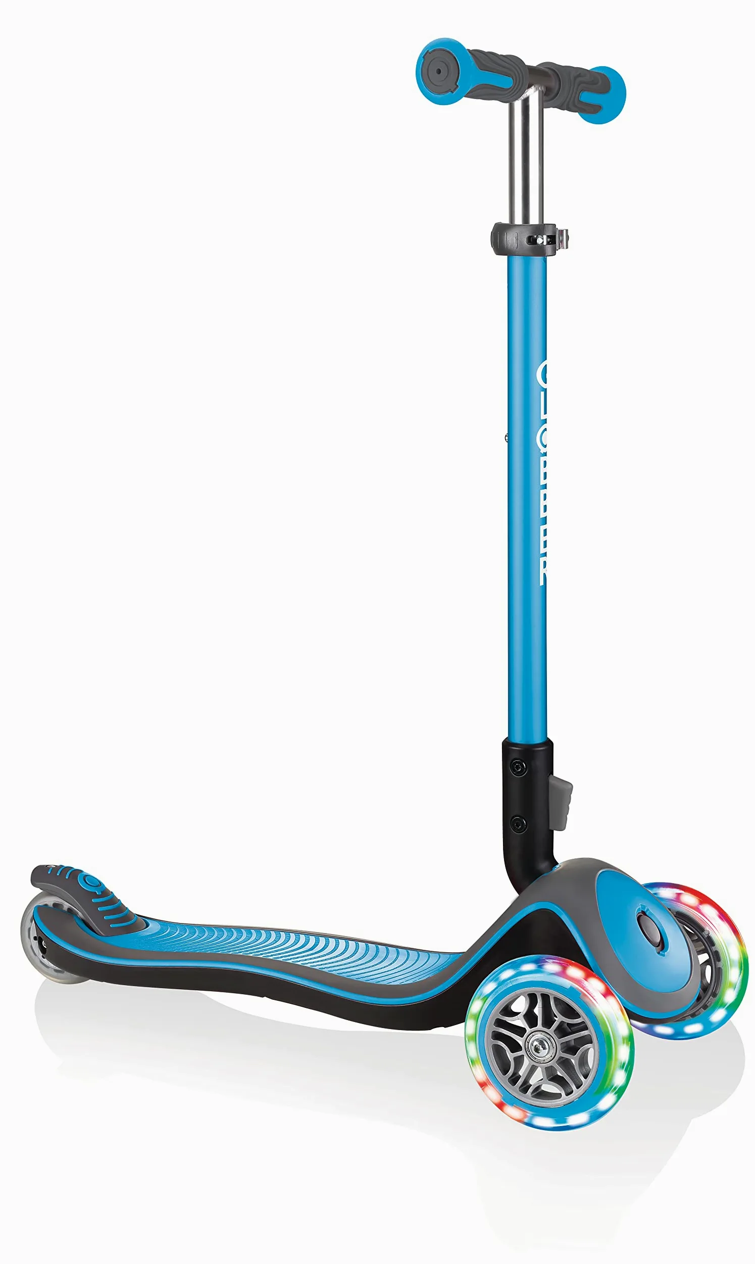 GLOBBER Elite Scooter - Monopattino per bambini dai 3 anni in su, ABEC 5, 3 ruote, regolabile in altezza, ruote LED