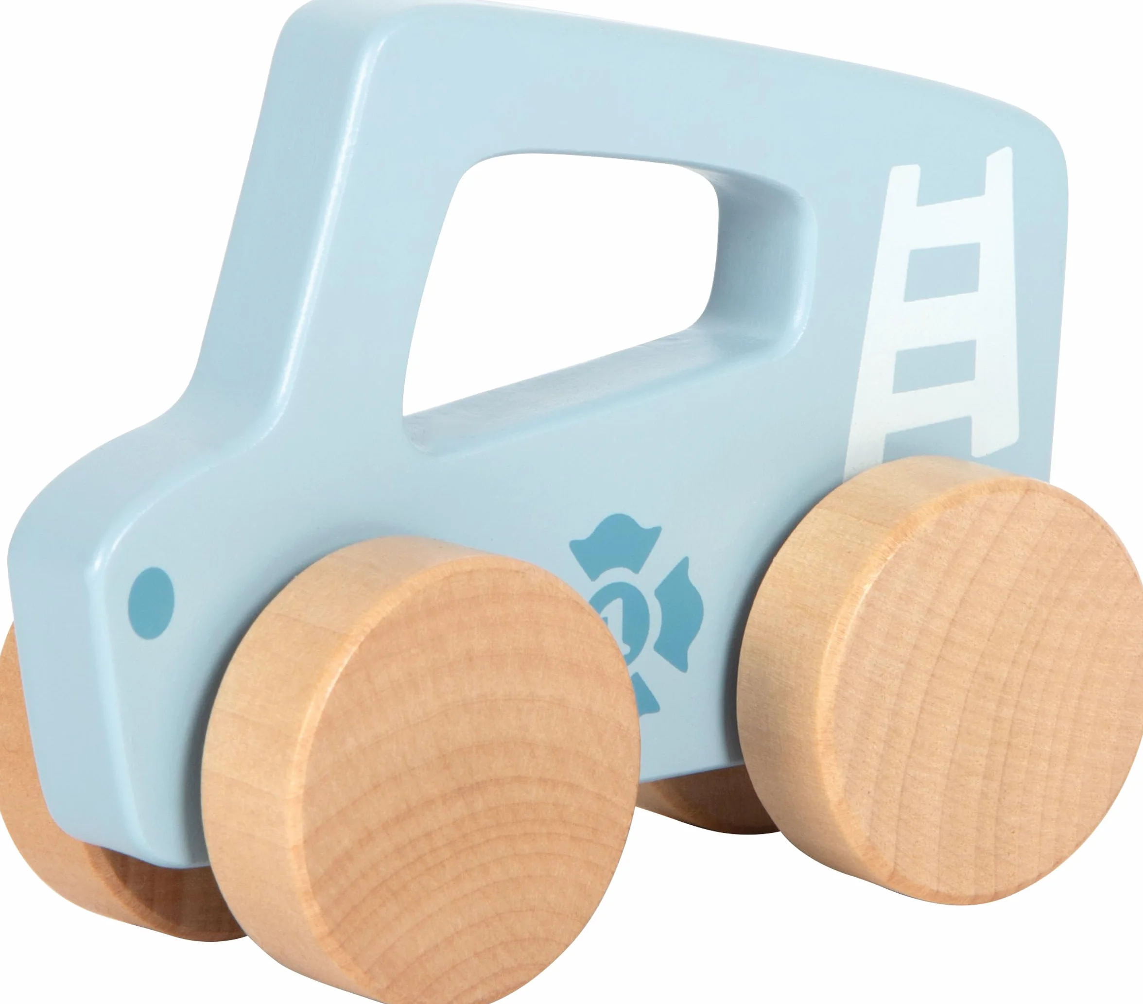 Small Foot automobilina Blu in Legno 2 in 1 per la motricità dai 6 Mesi