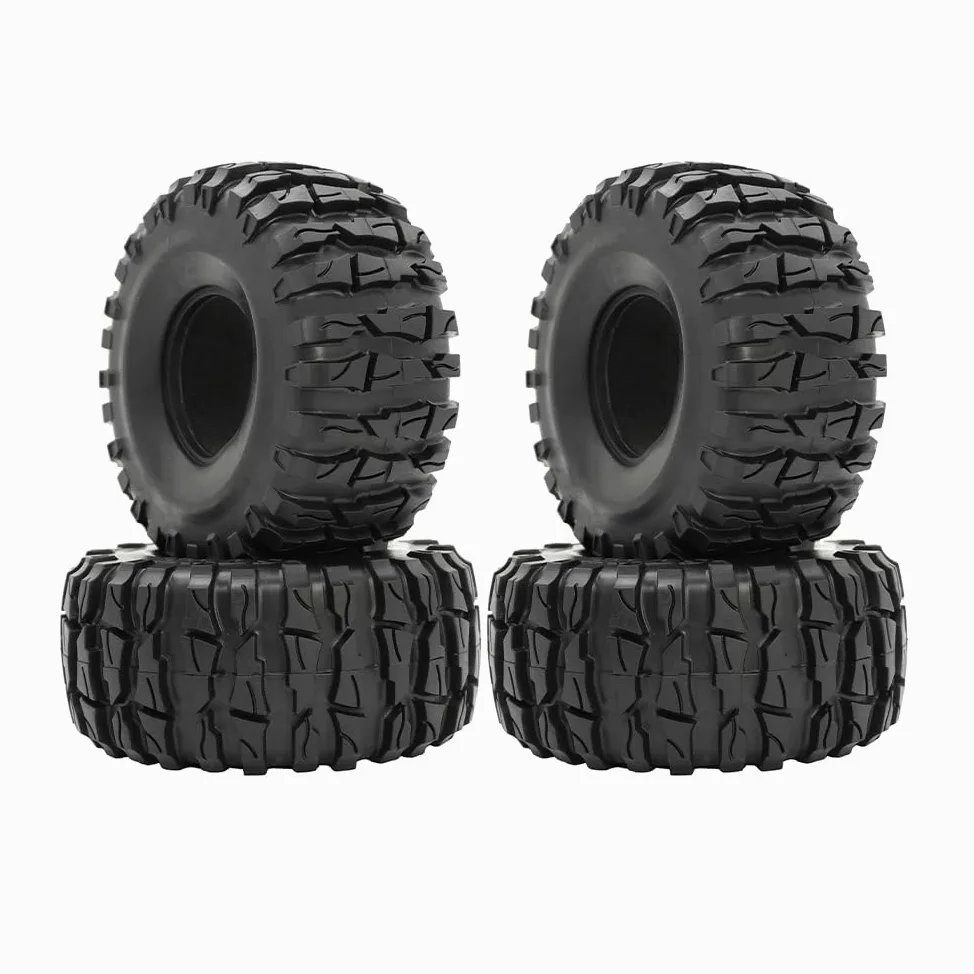 KINGCOO Pneumatici per auto RC, 4 pezzi RC Crawler, cerchi in gomma da 2,2 pollici, per scala 1:10 RC Rock Crawler, parti per Axial SCX10 D90 TF2 RR10 TRX4 TRX6 Tamiya Redcat HSP HPI Kyosho (138 mm-A)