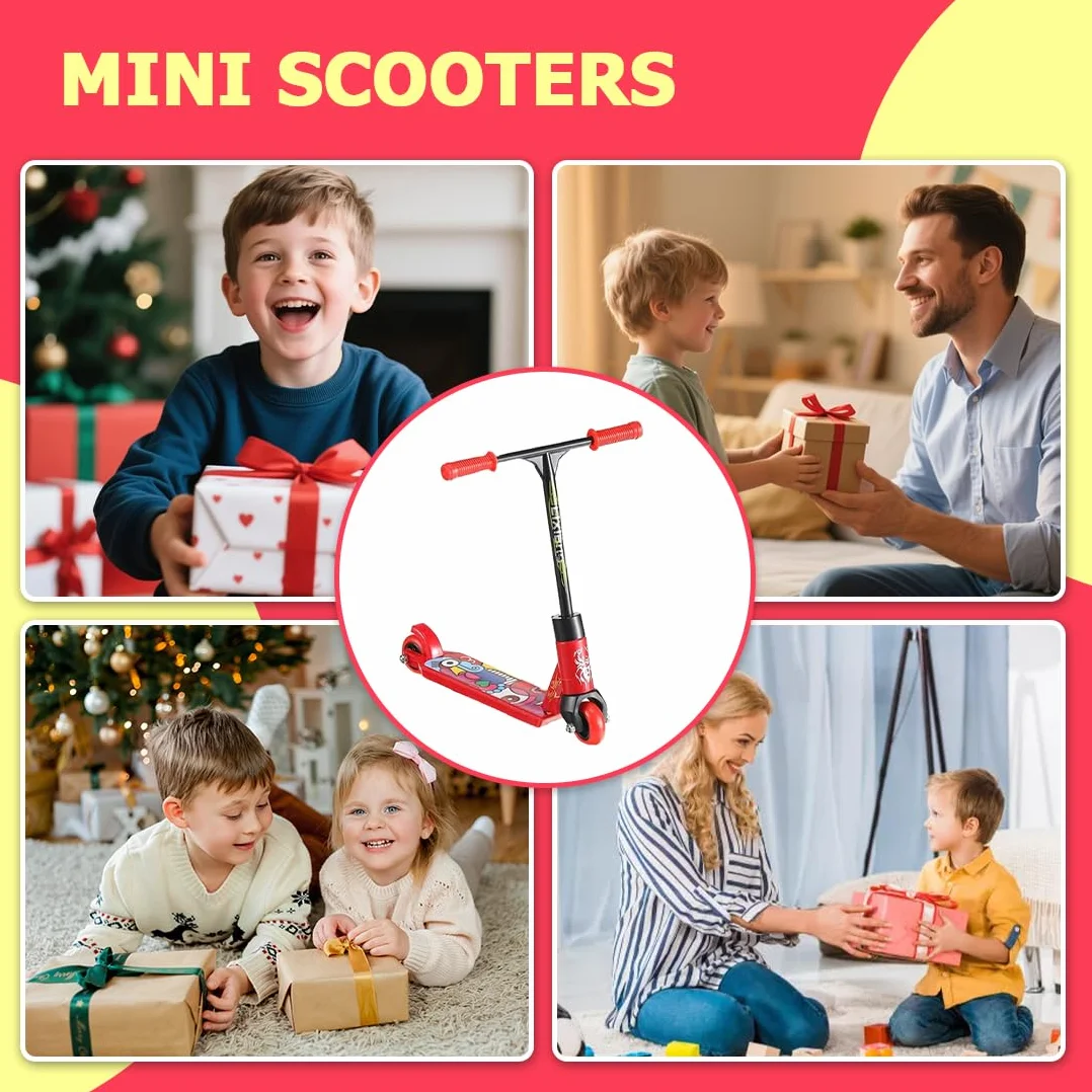 4 pezzi Mini monopattino, mini skateboard, skateboard da dito, per bambini, bomboniere, riempitivi per fotografie