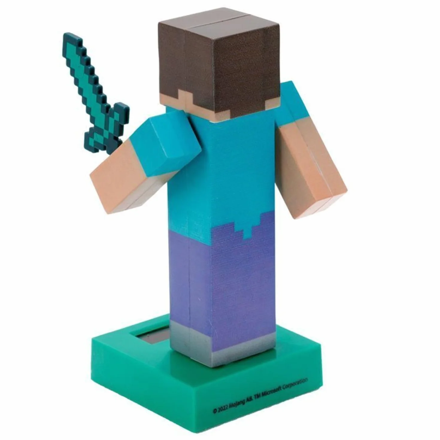 Solar Pal Steve Minecraft Decorazione ad Energia Solare
